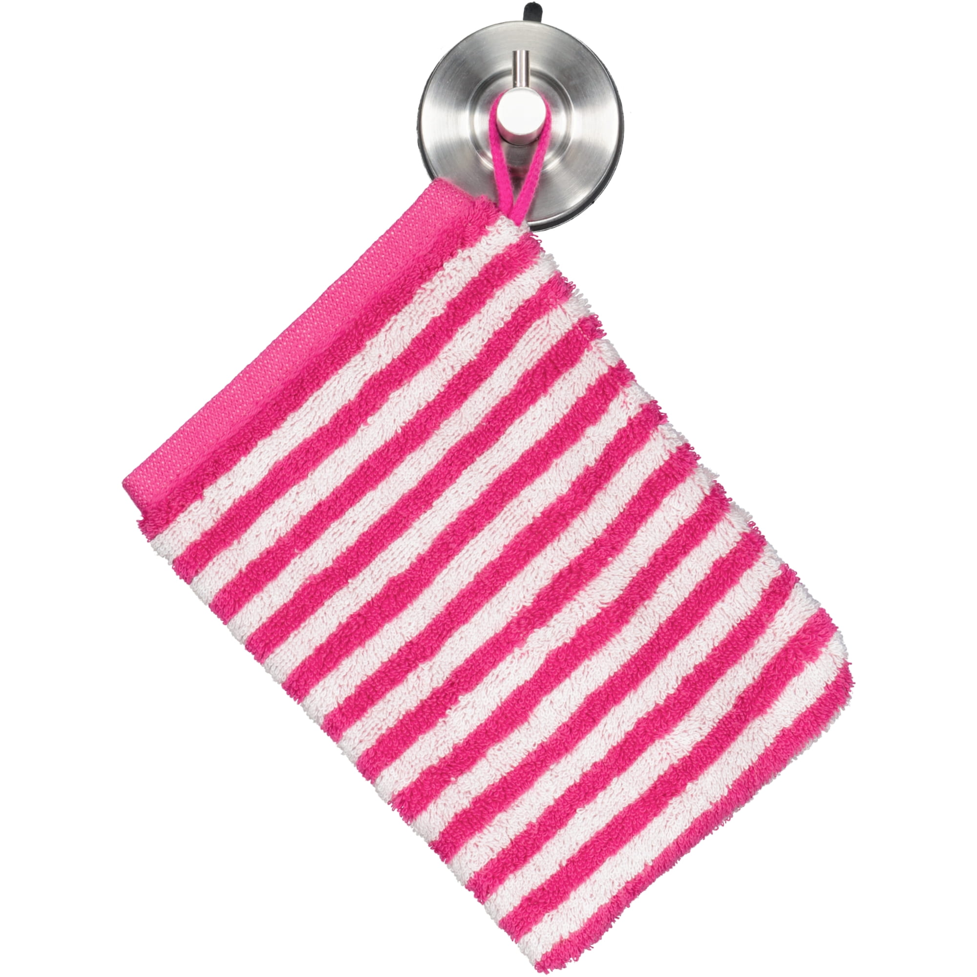 Cawö Handtücher Campus Ringel 955 pink - 22 - Waschhandschuh 16x22 cm