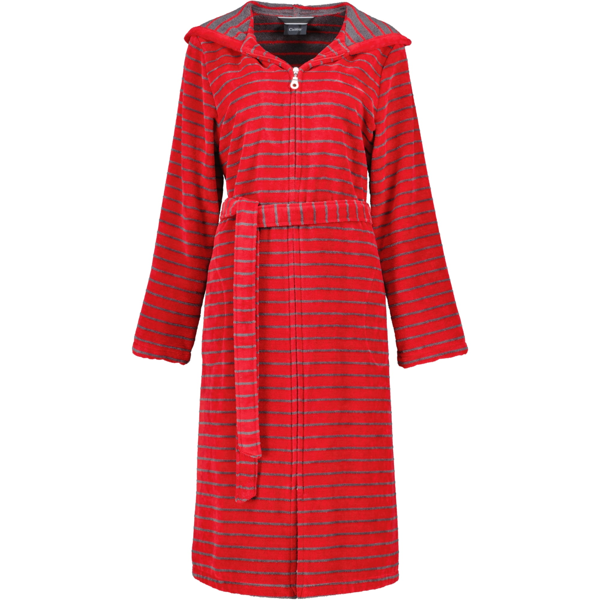 Cawö Bademäntel Damen Kapuze Shades 1492 rot - 27