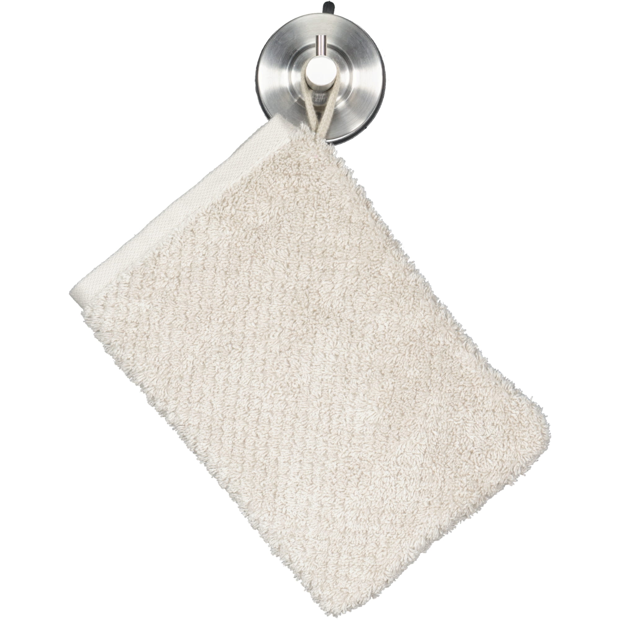 Cawö Handtücher Pure 6500 - Farbe: kreide - 730 - Waschhandschuh 16x22 cm