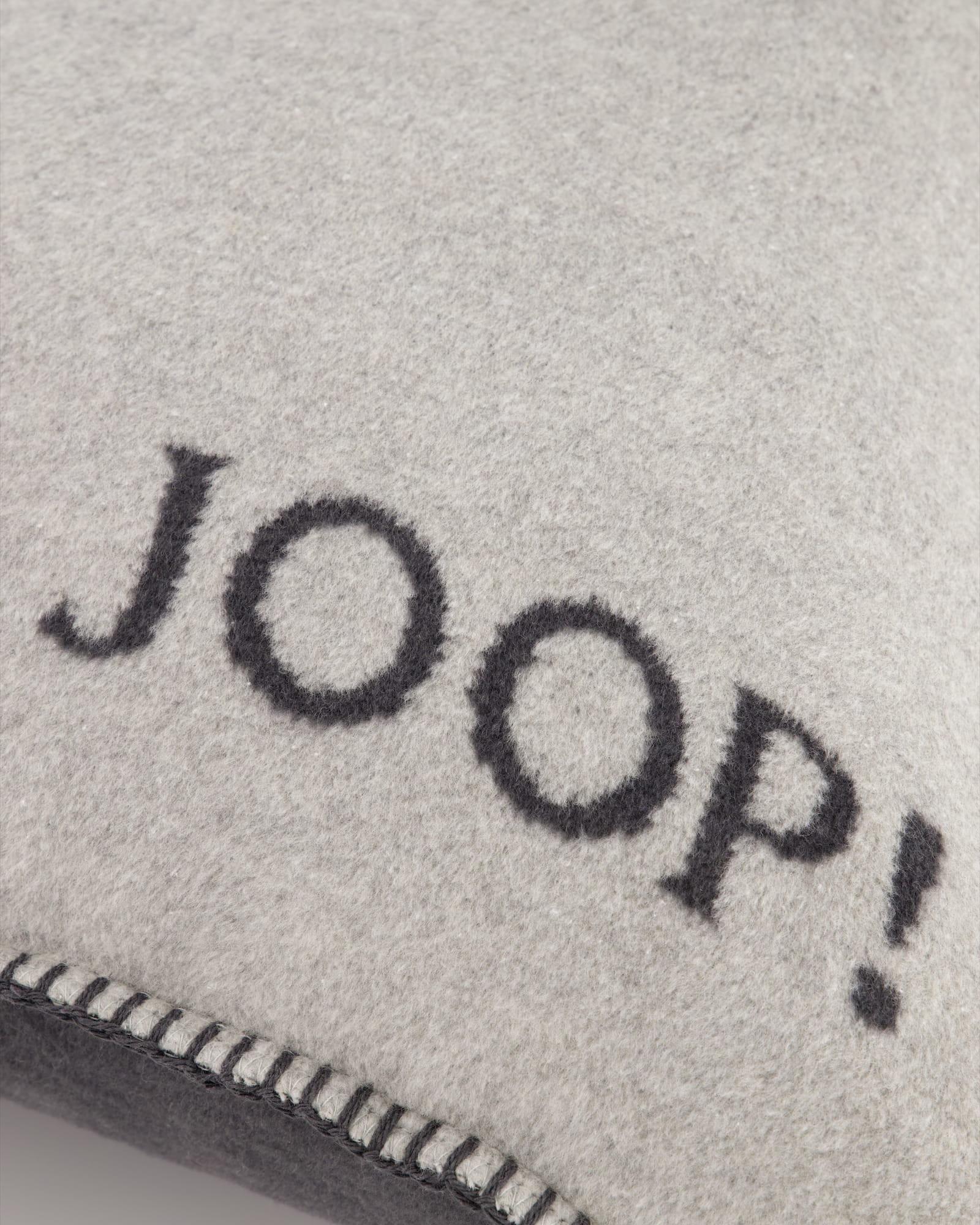 JOOP! Kissenhülle Uni-Doubleface - Größe: 50x50 cm - Farbe: Ash-Anthrazit