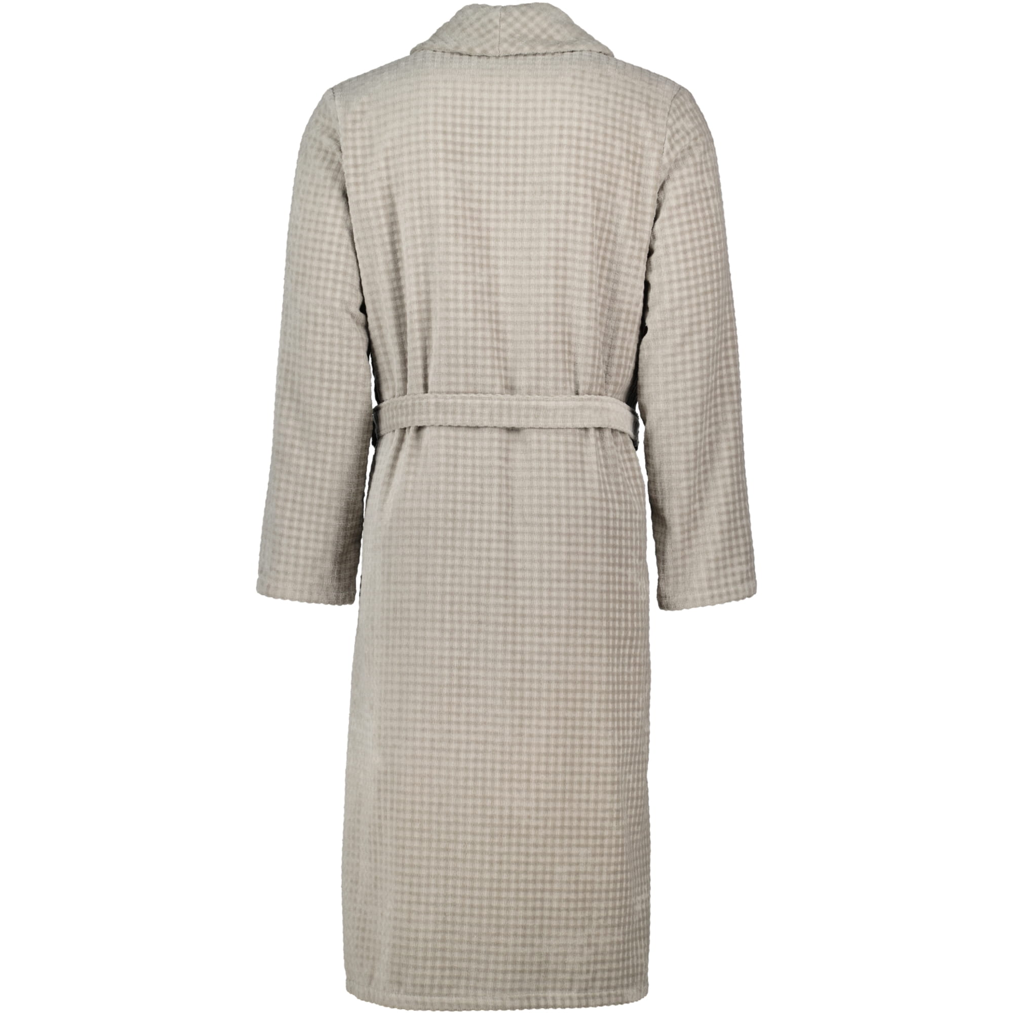 Cawö Bademäntel Herren Schalkragen Waffelpiqué 6508 graphit - 779