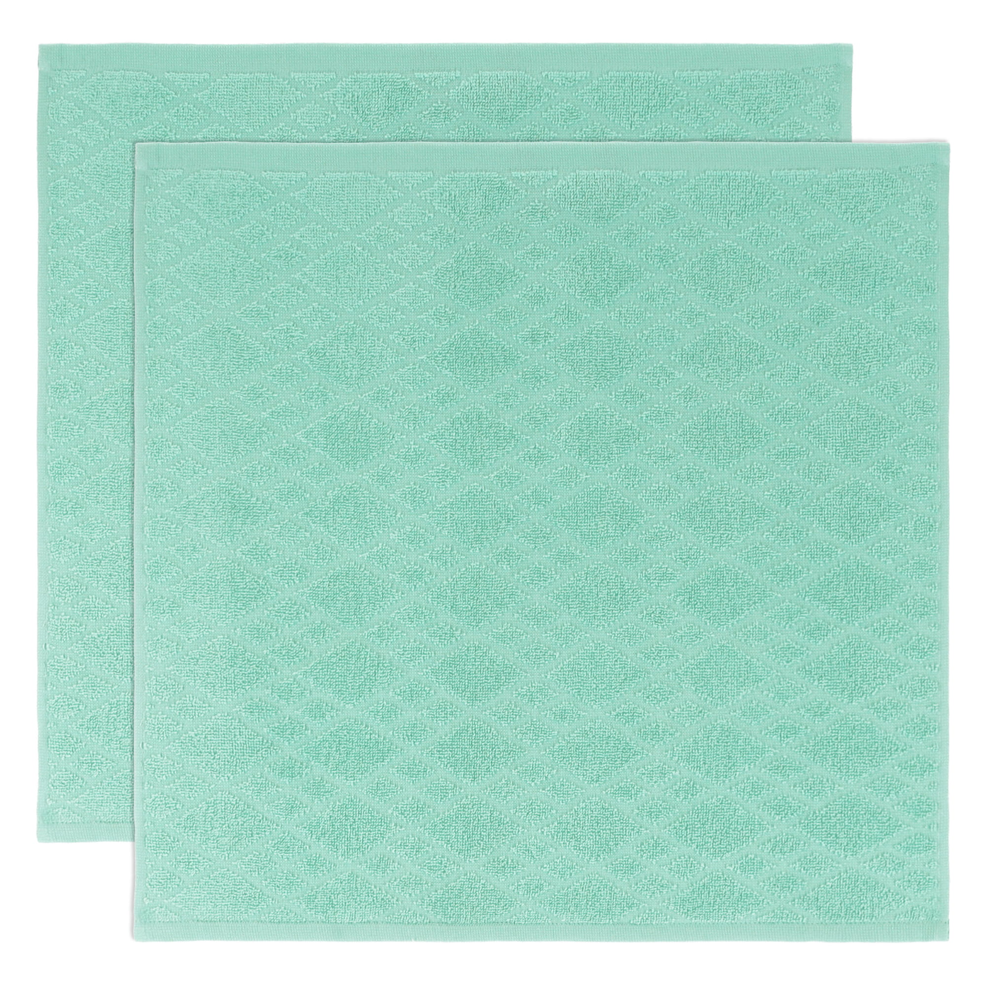 Vossen Küchenhandtücher Urban Grid 2er Set basil blush - 5075 - 50x50 cm