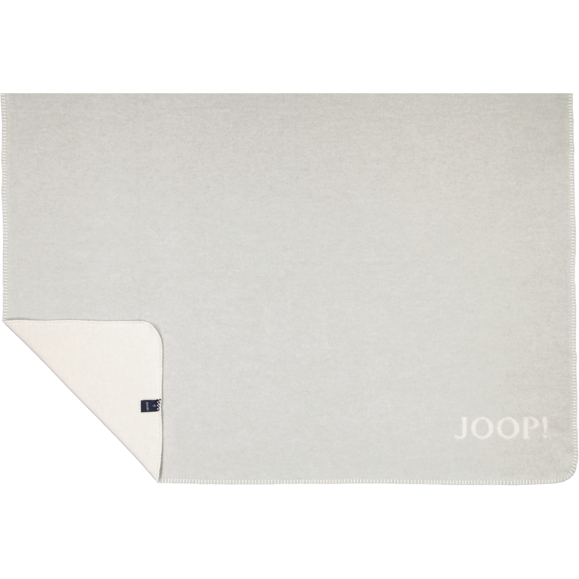 JOOP! Wohndecke Melange-Doubleface - Größe: 150x200 cm - Farbe: Stein-Silber