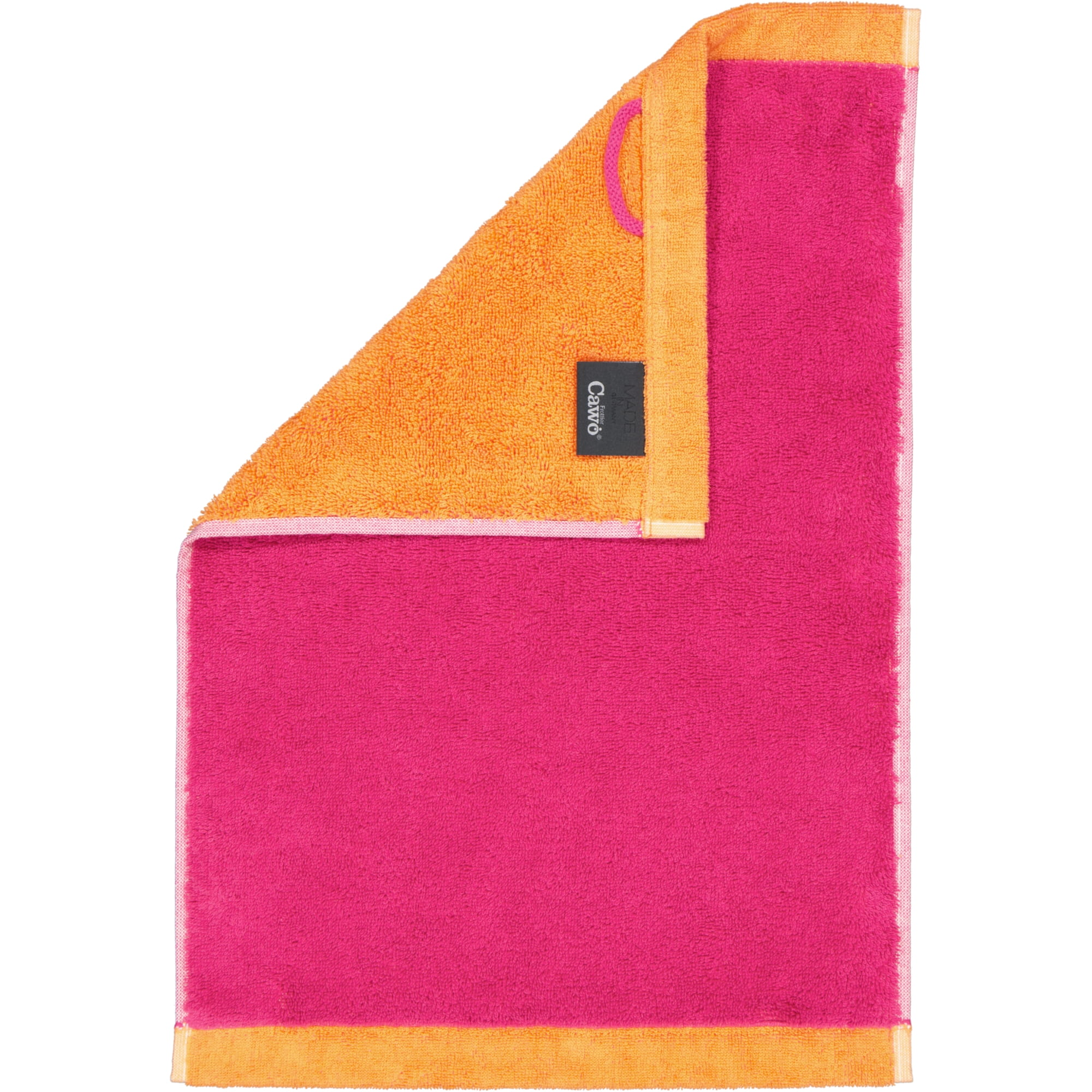 Cawö Handtücher Lifestyle Splash 7071 pink/mandarine - 23 - Gästetuch 30x50 cm