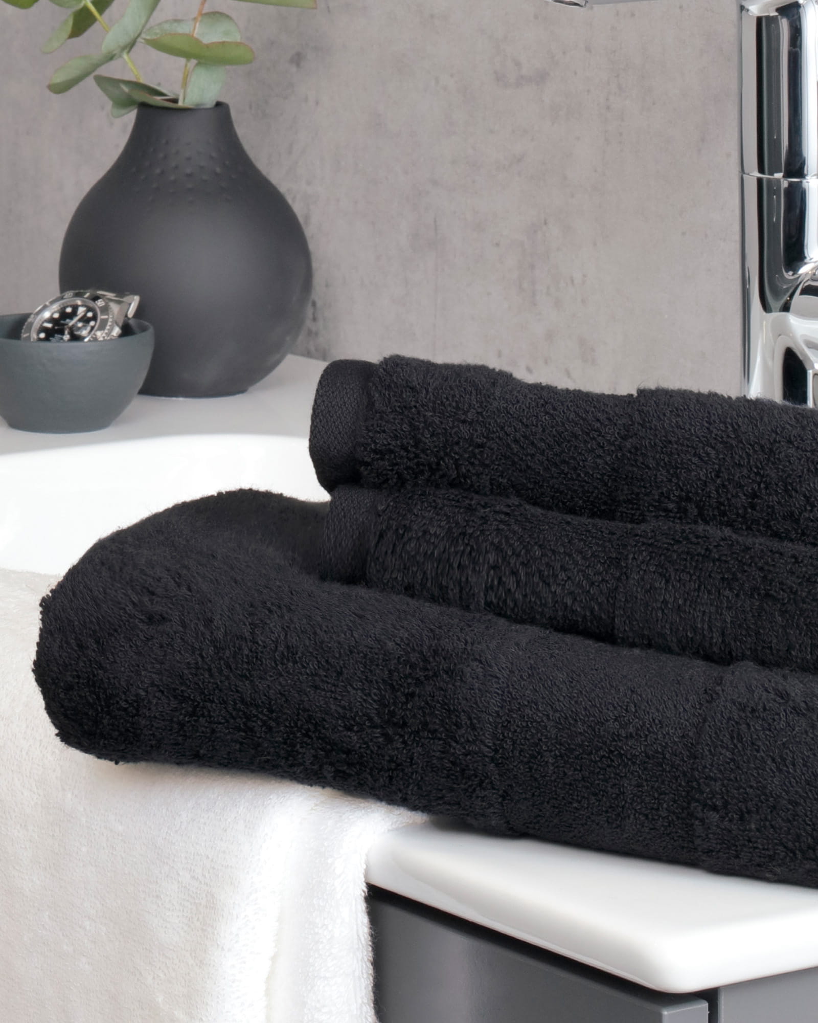 Villeroy & Boch Handtücher One 2550 - Farbe: coal black - 906