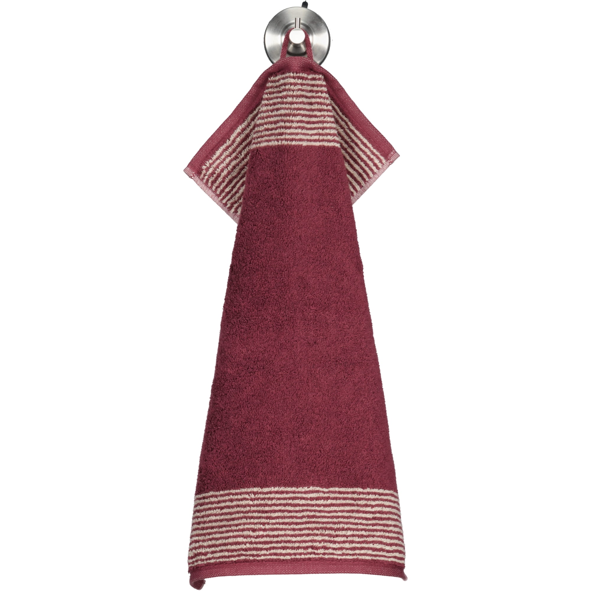 Cawö Handtücher Luxury Home Two-Tone 590 bordeaux - 23 - Gästetuch 30x50 cm