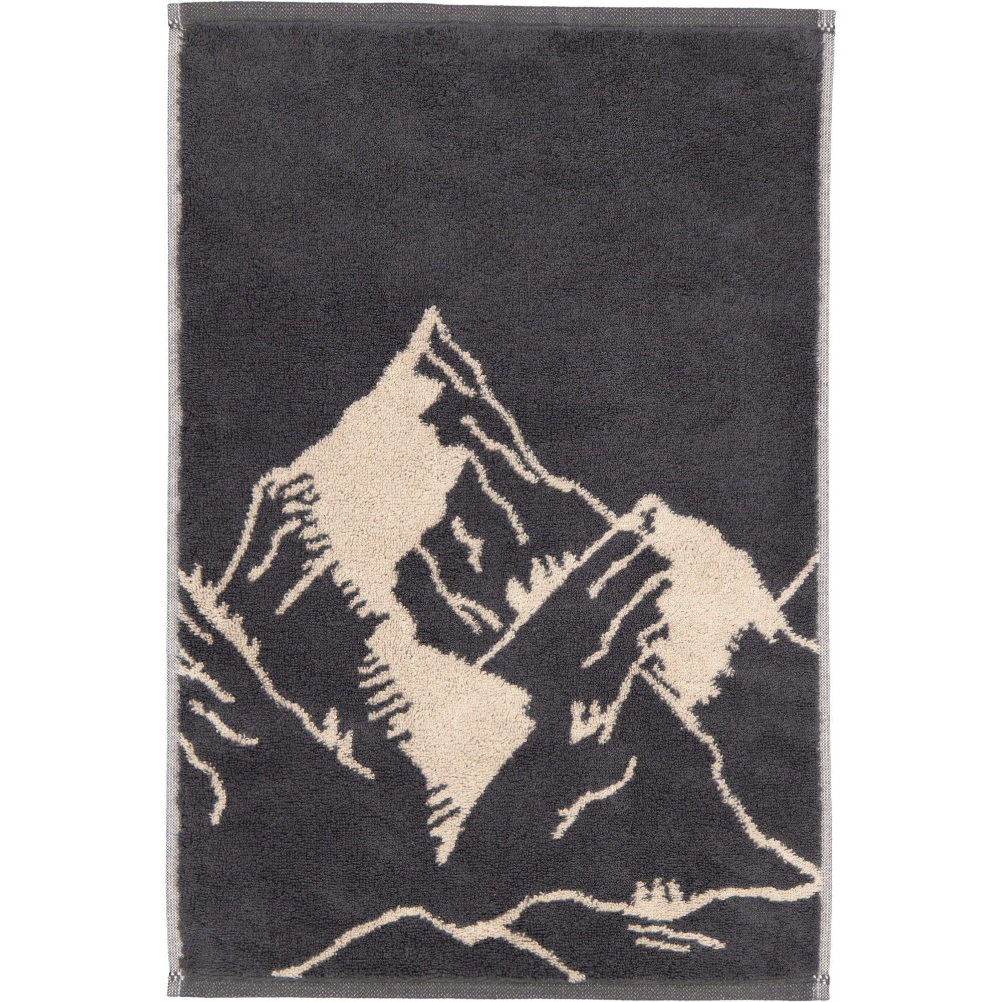 Cawö Handtücher Alpenchic Edition Berge 6269 granit - 73 - Gästetuch 30x50 cm