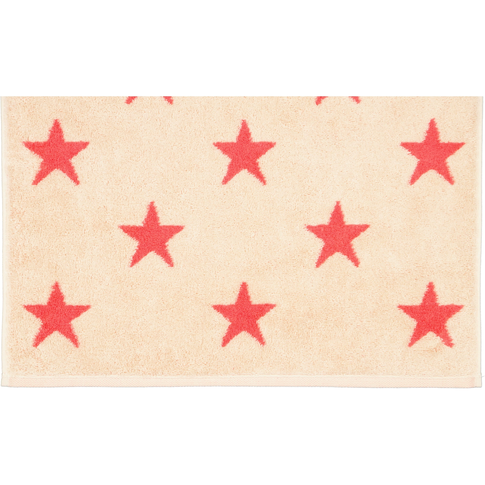 Cawö Handtücher NEW STARS Sterne groß 6260 beige/pink - 32 - Duschtuch 70x140 cm