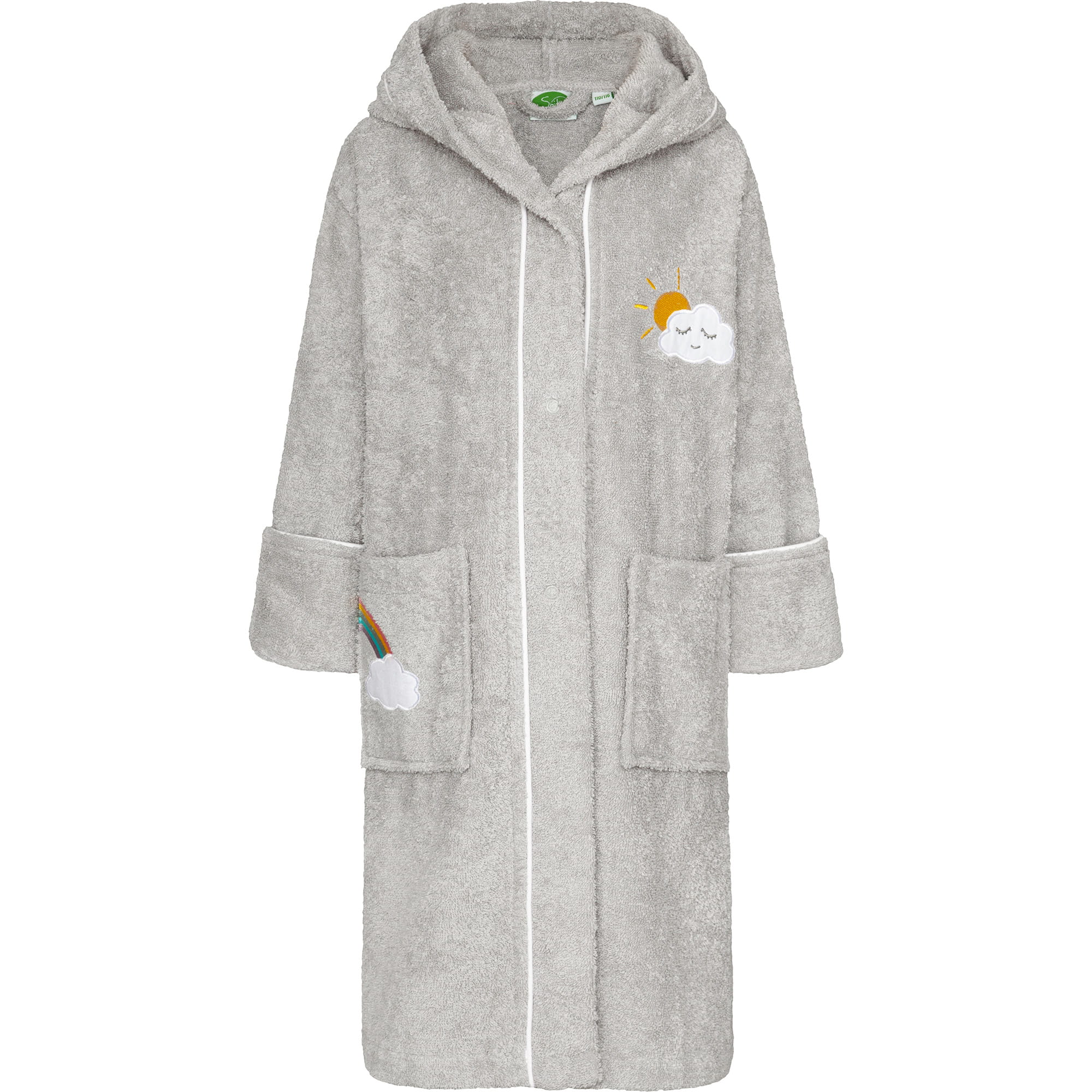Smithy Wolkenweich Wolke  - Kinder-Bademantel - Farbe: grau (1702025)