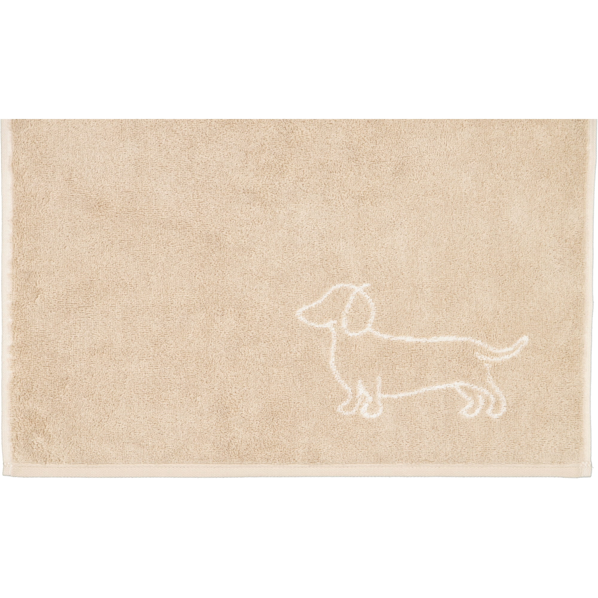 Cawö Handtücher WE LOVE DOGS Companion 6248 Natur-Beige - 33 - Gästetuch 30x50 cm