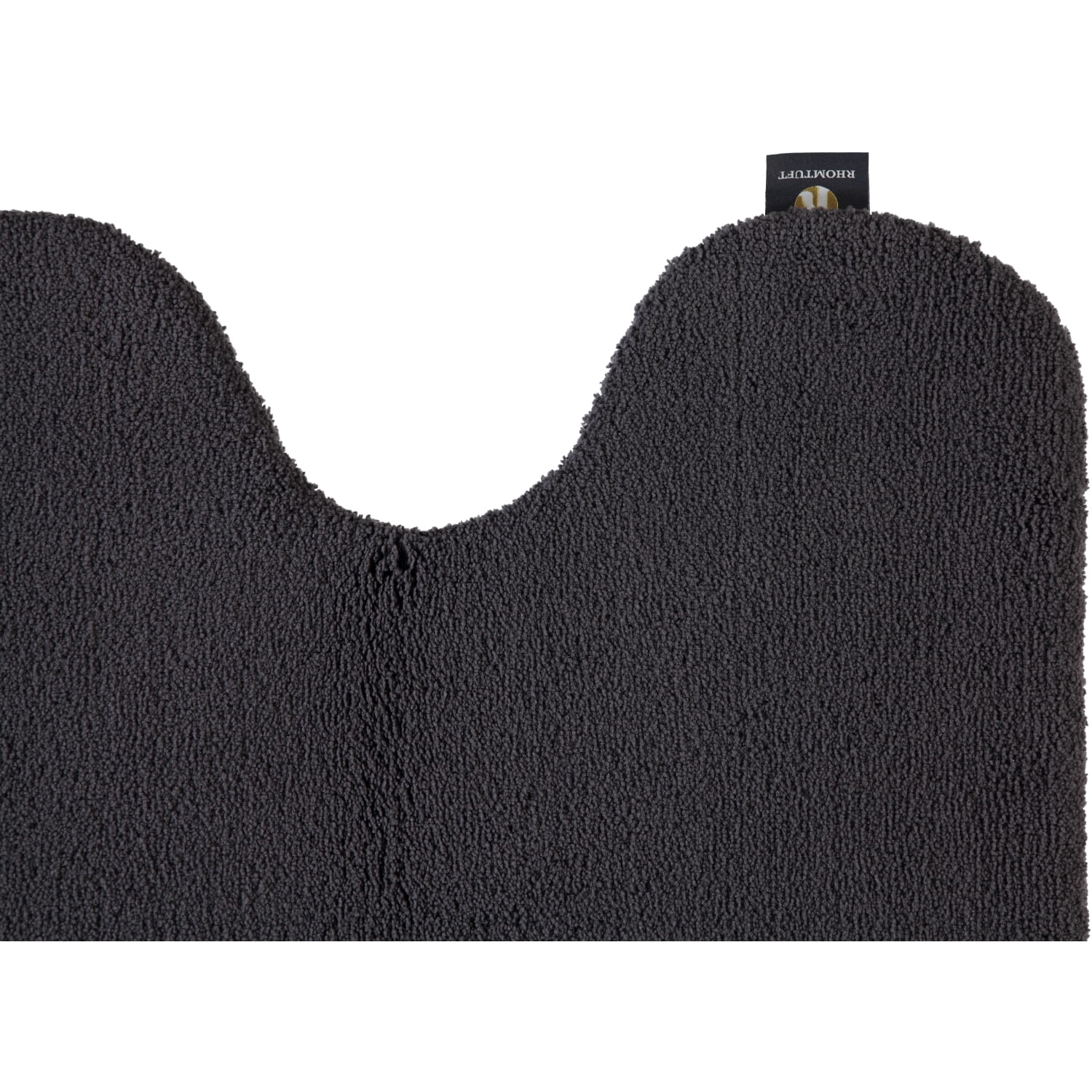 Rhomtuft - Badteppiche Aspect - Farbe: zinn - 02 - Toilettenvorlage mit Ausschnitt 55x60 cm