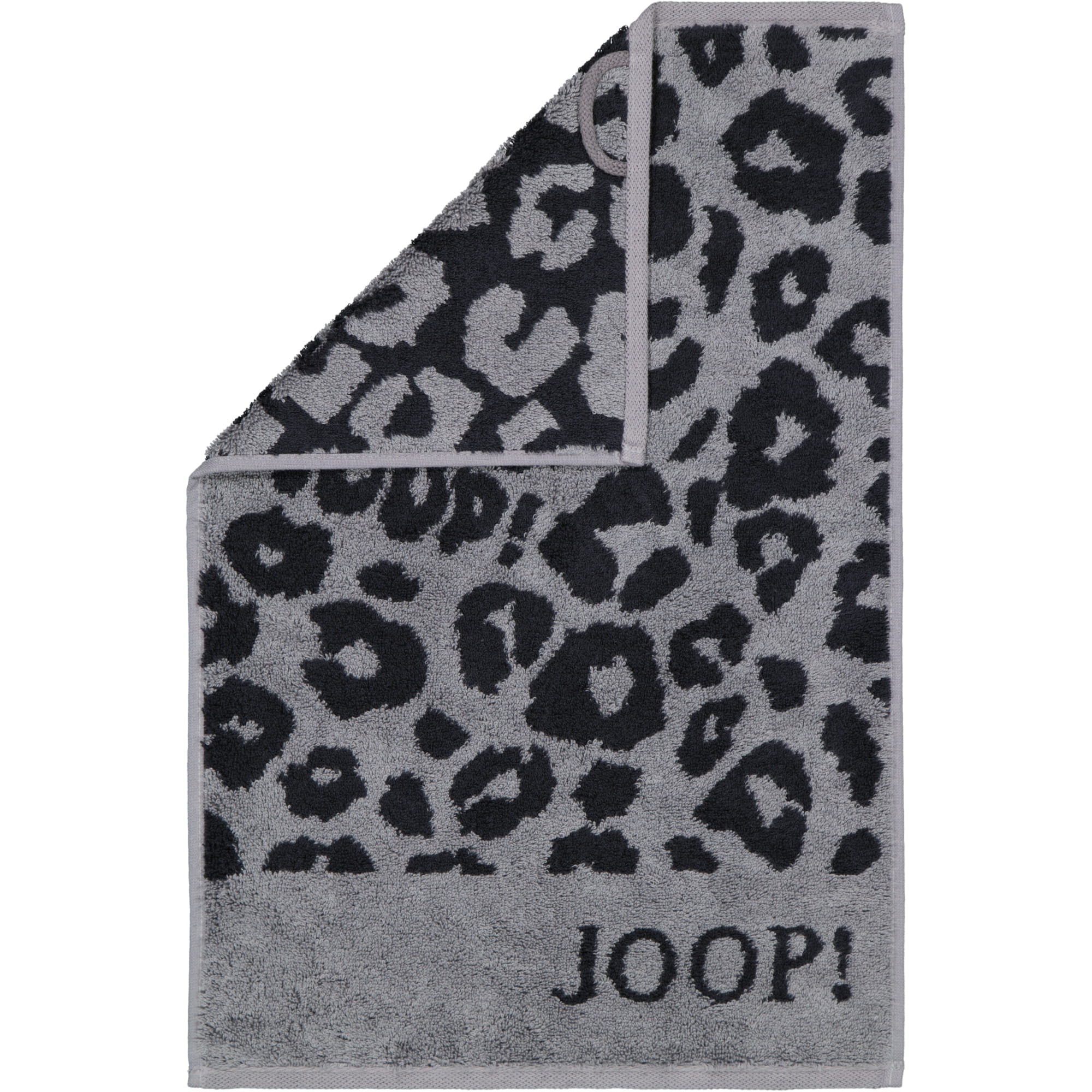 JOOP! Handtücher Leo Allover 1707 graphit - 90 - Gästetuch 30x50 cm