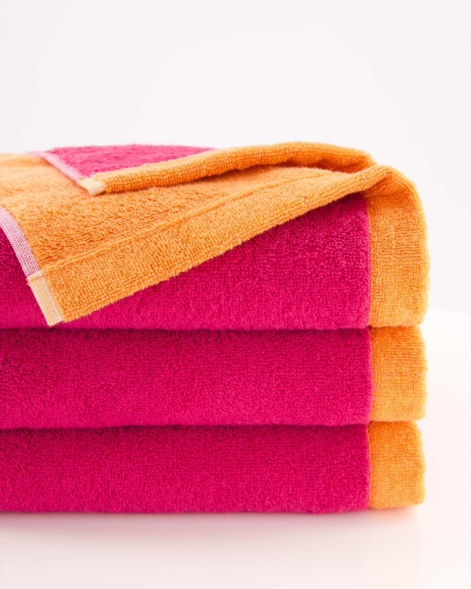 Cawö Handtücher Lifestyle Splash 7071 pink/mandarine - 23 - Gästetuch 30x50 cm