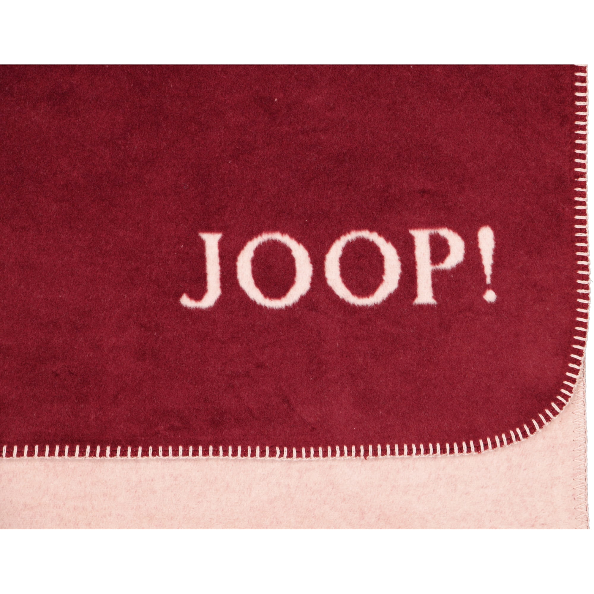 JOOP! Wohndecken Uni-Doubleface Rouge - 150x200 cm
