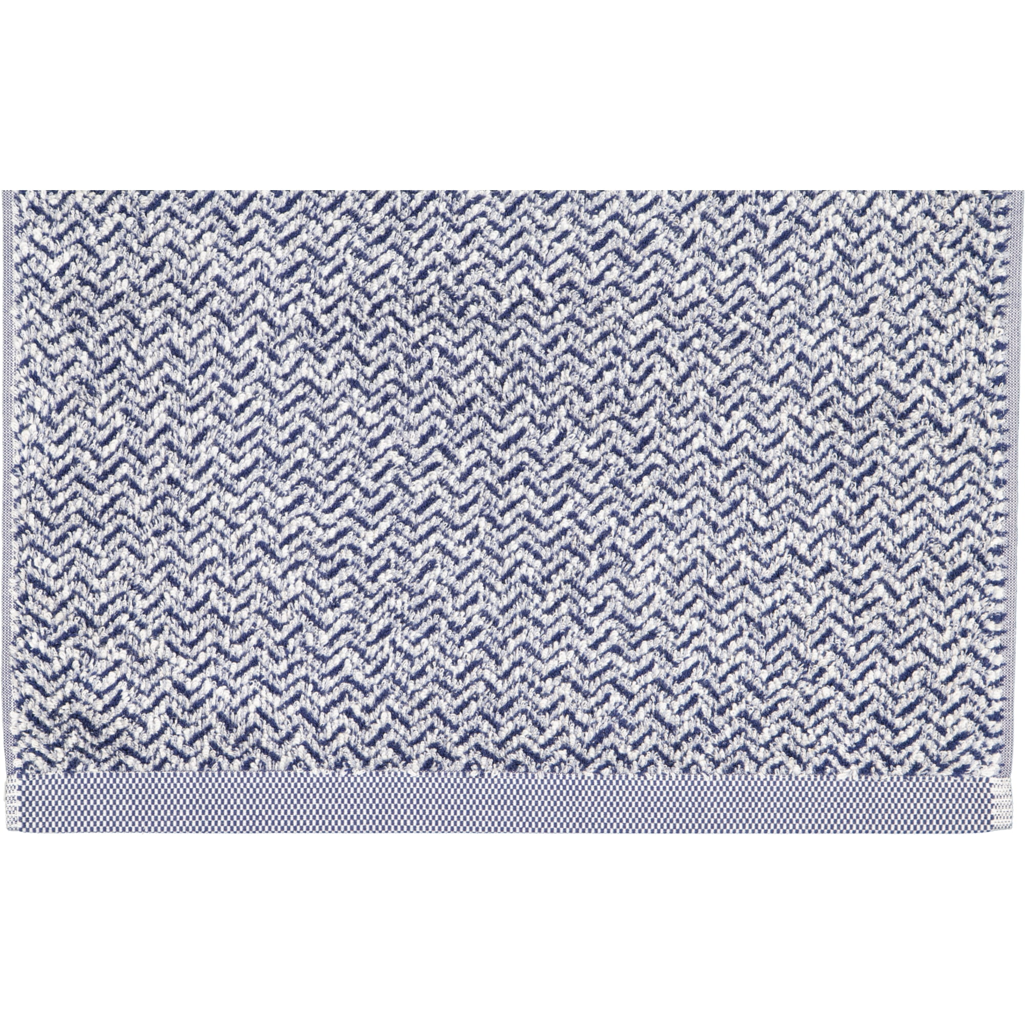 Möve Handtücher Brooklyn Fischgrat nature/deep sea - 042 - Handtuch 50x100 cm
