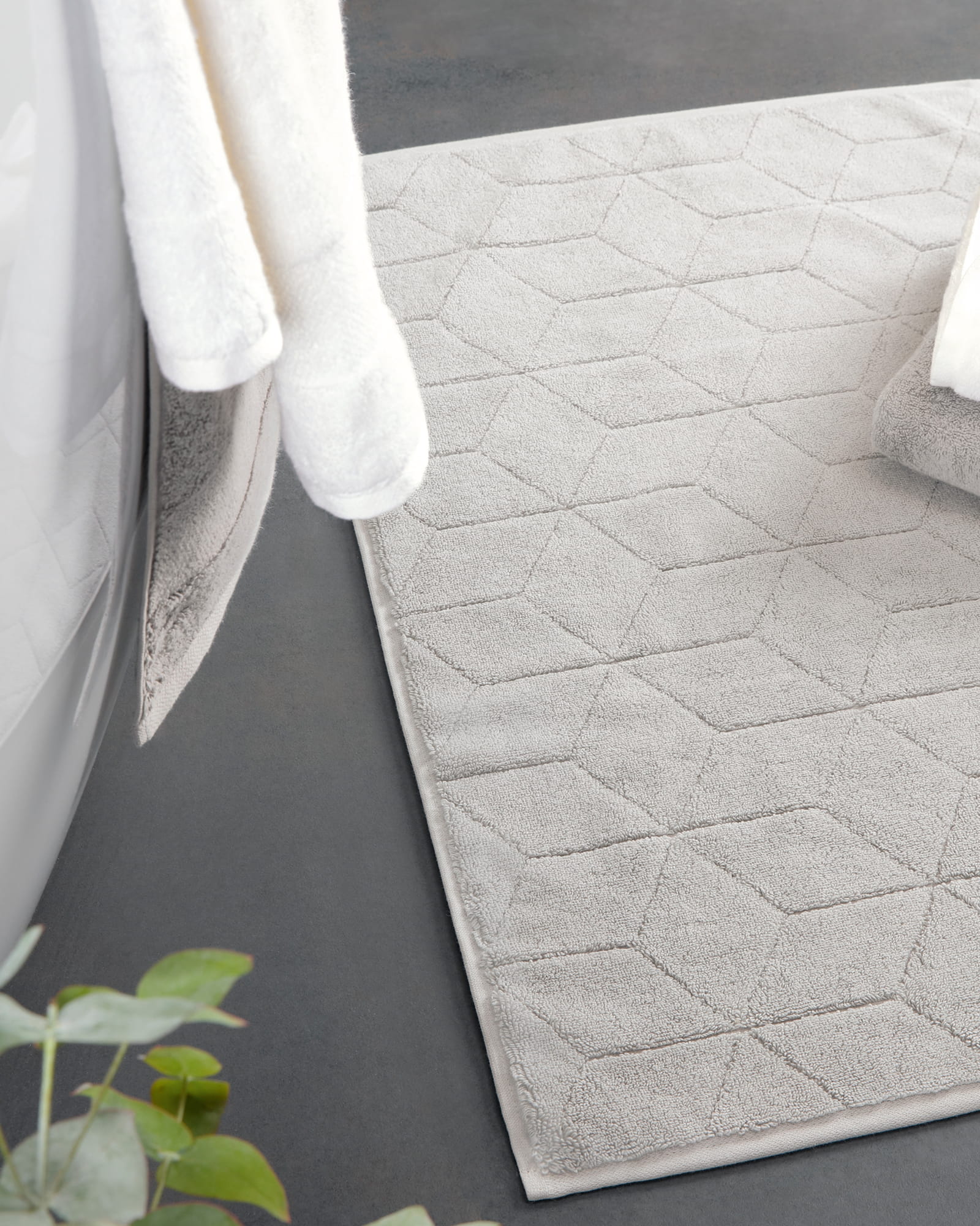 Villeroy & Boch Badematte Carré 2553 - 50x80 cm - Farbe: graphite - 774