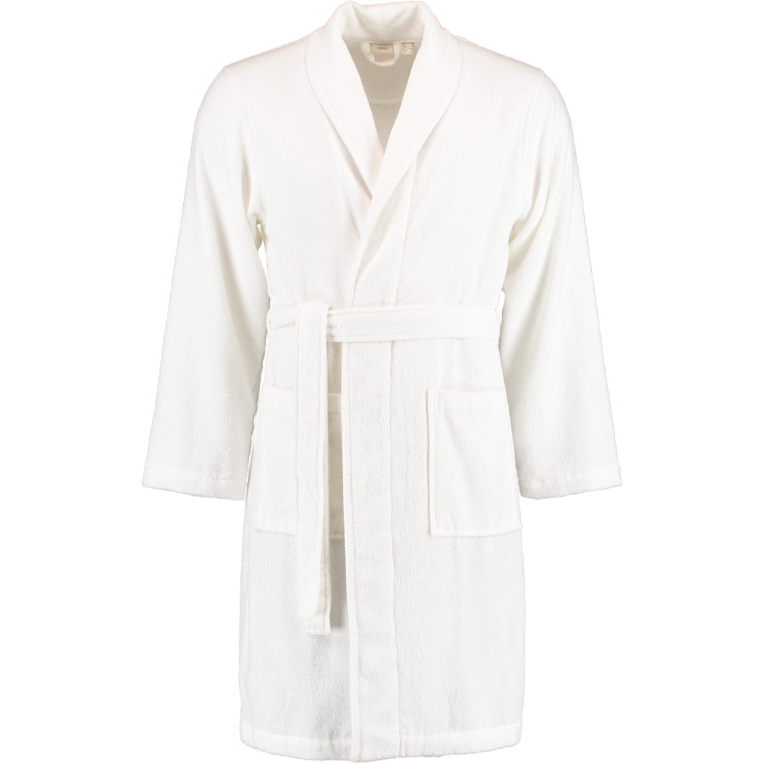 Esprit Bademantel Mono Schalkragen - Farbe: white - 030