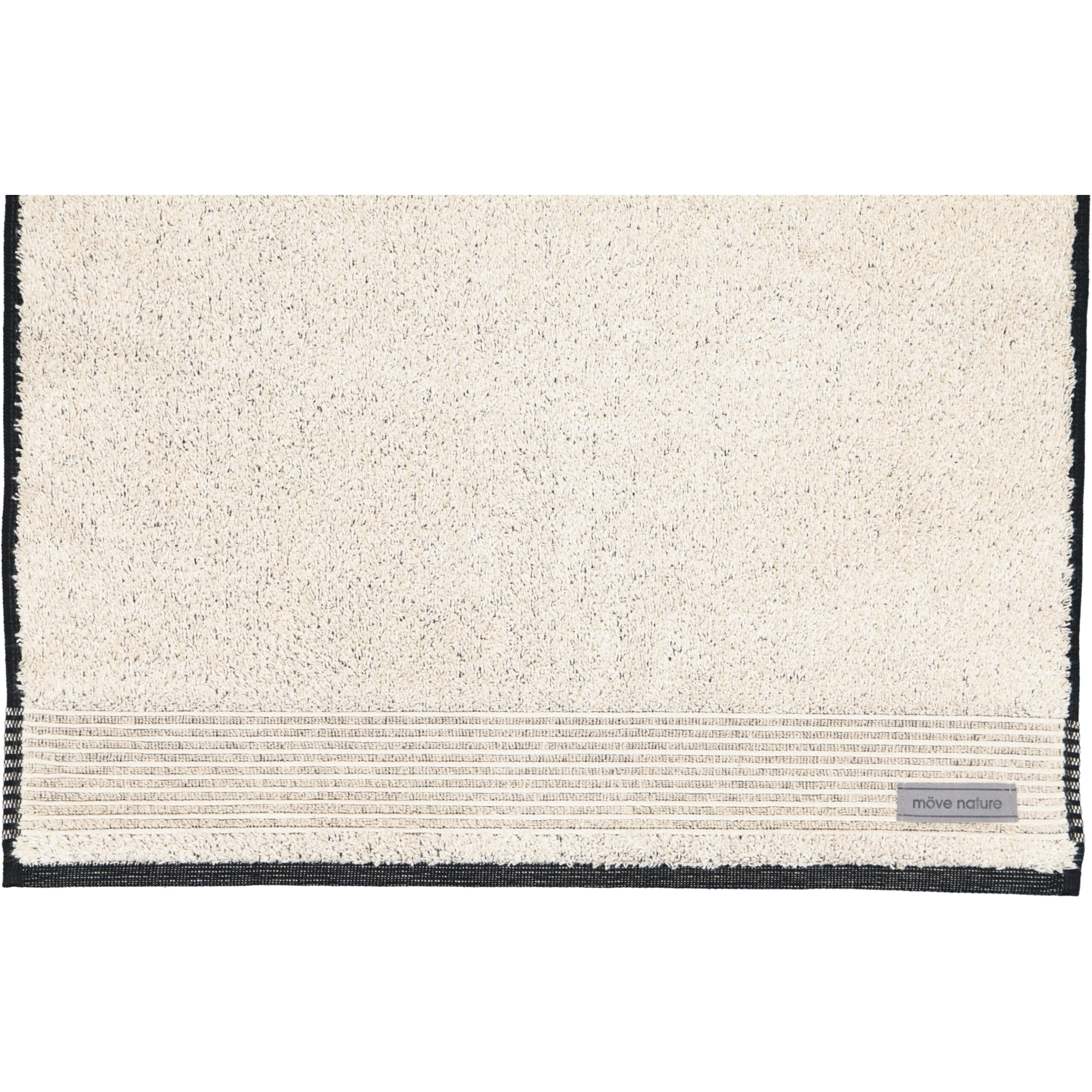 Möve - Eden - Melange mit Biesenbordüre - Farbe: natur - 081 (1-0151/8944) - Waschhandschuh 15x20 cm
