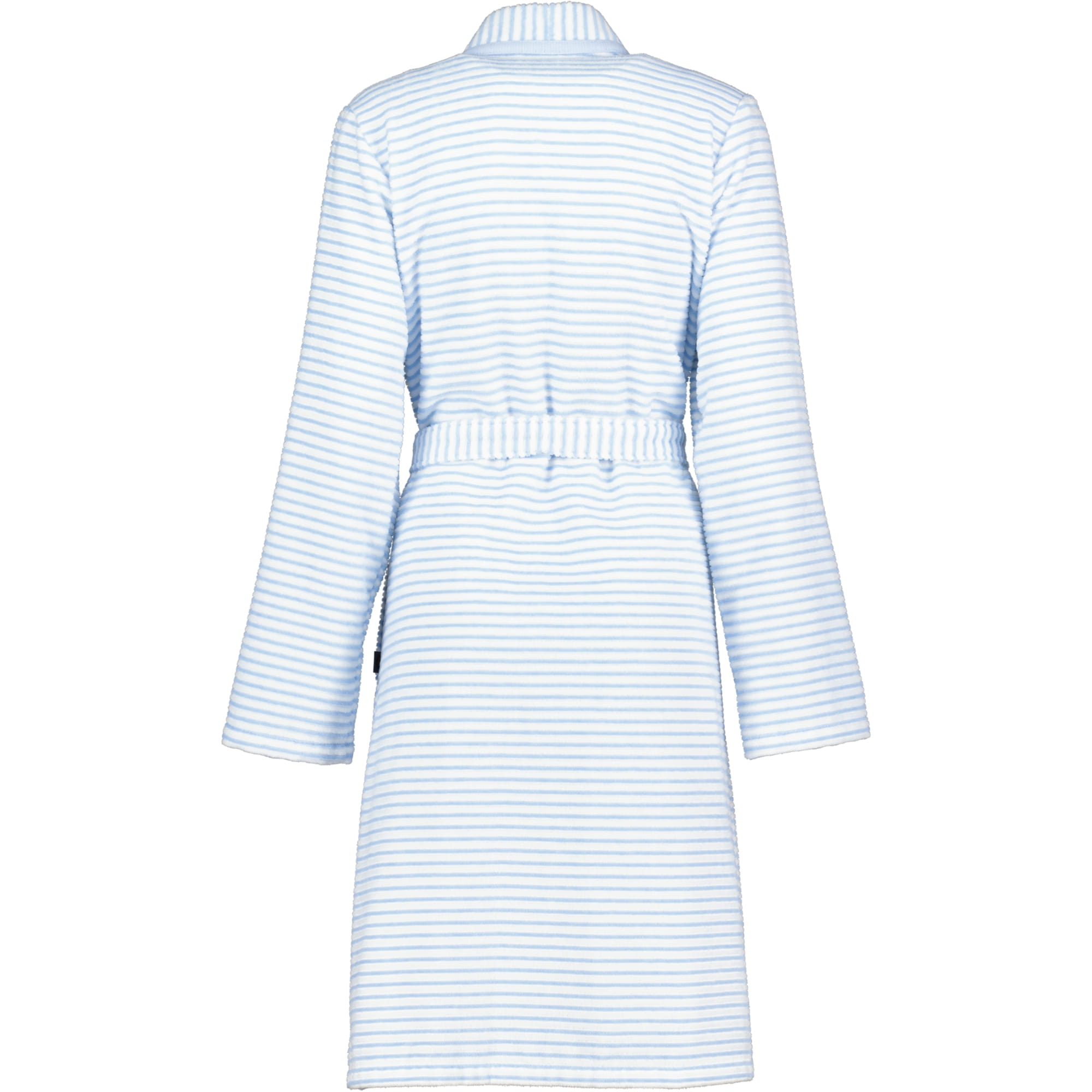 Cawö - Damen Bademantel Kurz Kimono 1214 - Farbe: mittelblau - 11