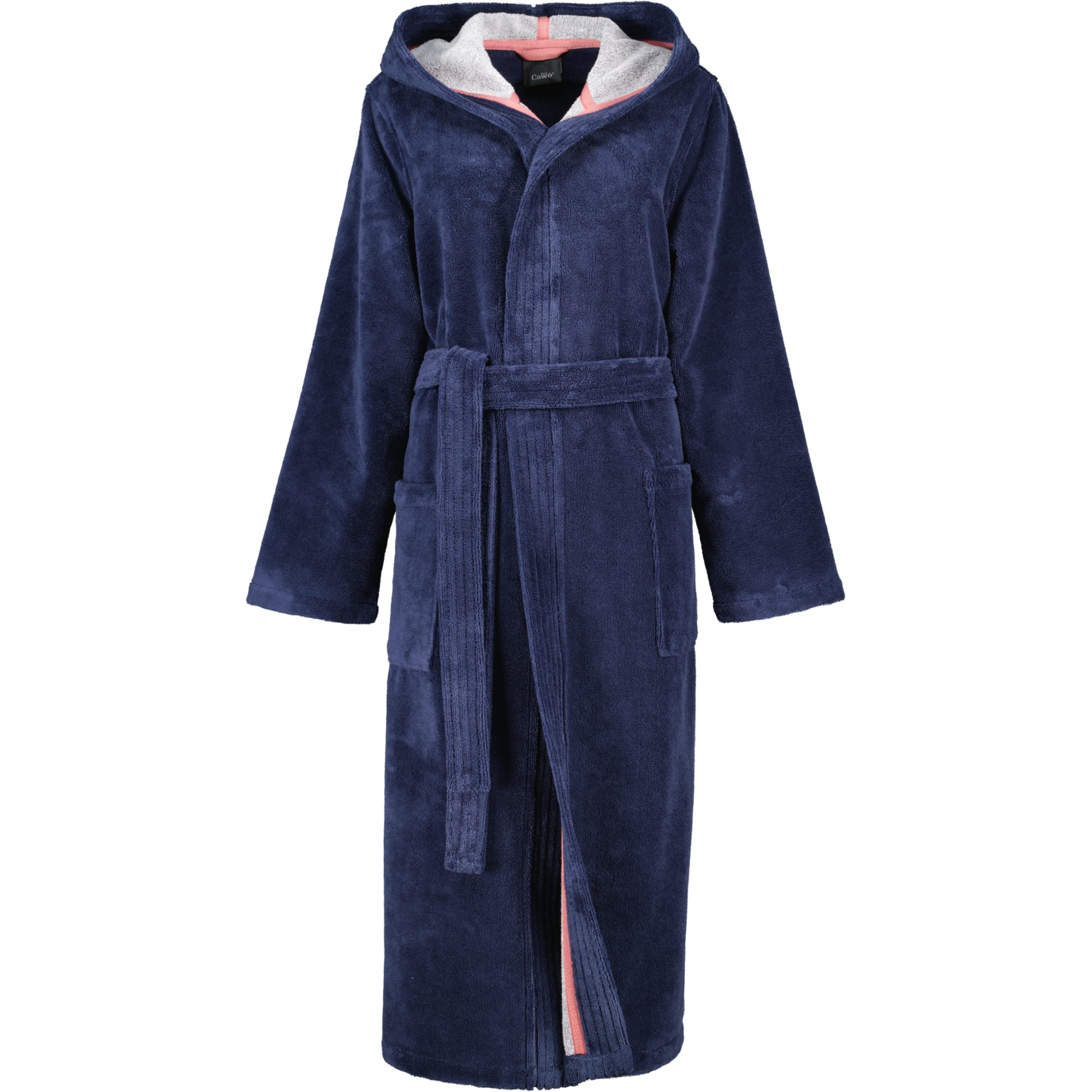 Cawö Home Bademäntel Damen Kapuze Doubleface 830 marine - 12