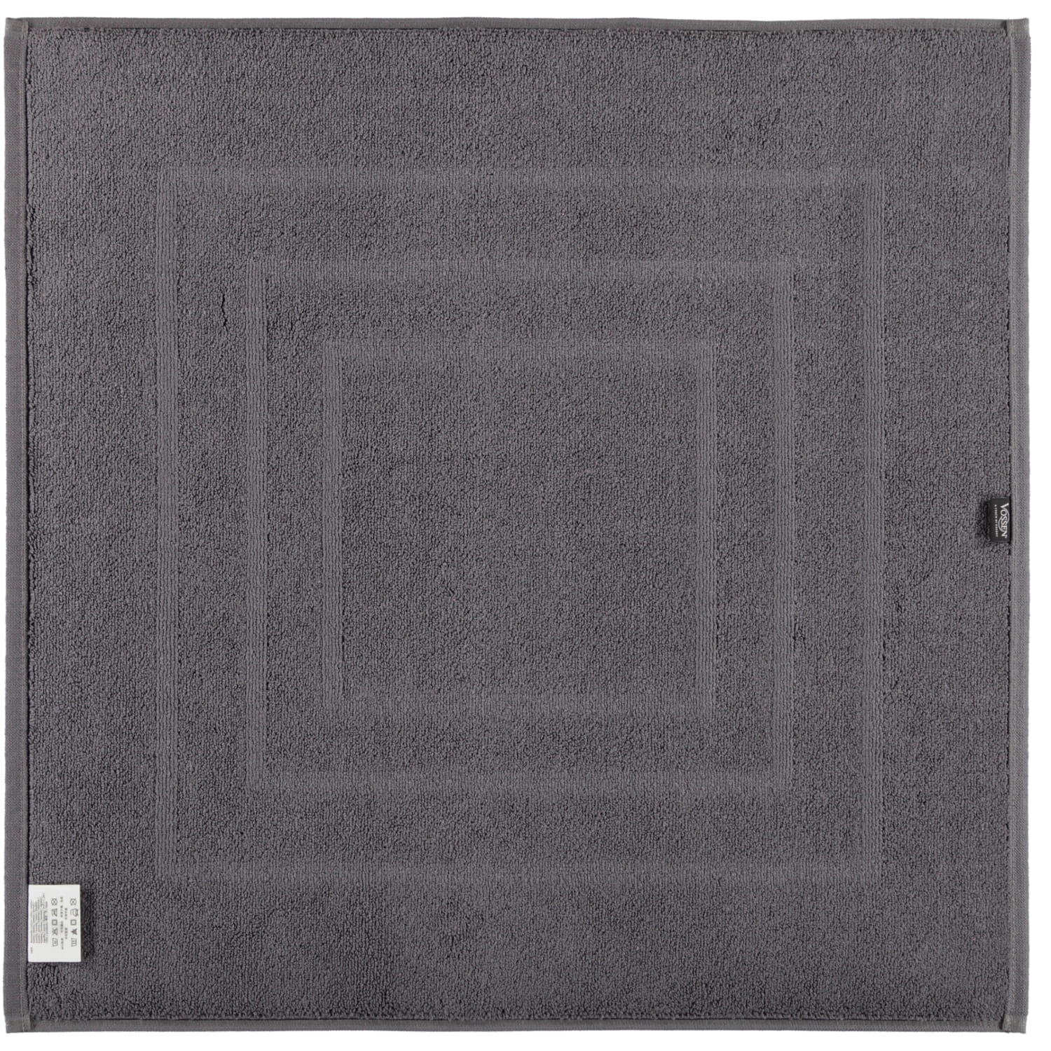 Vossen Badematten Feeling graphit - 7660 - 60x60 cm