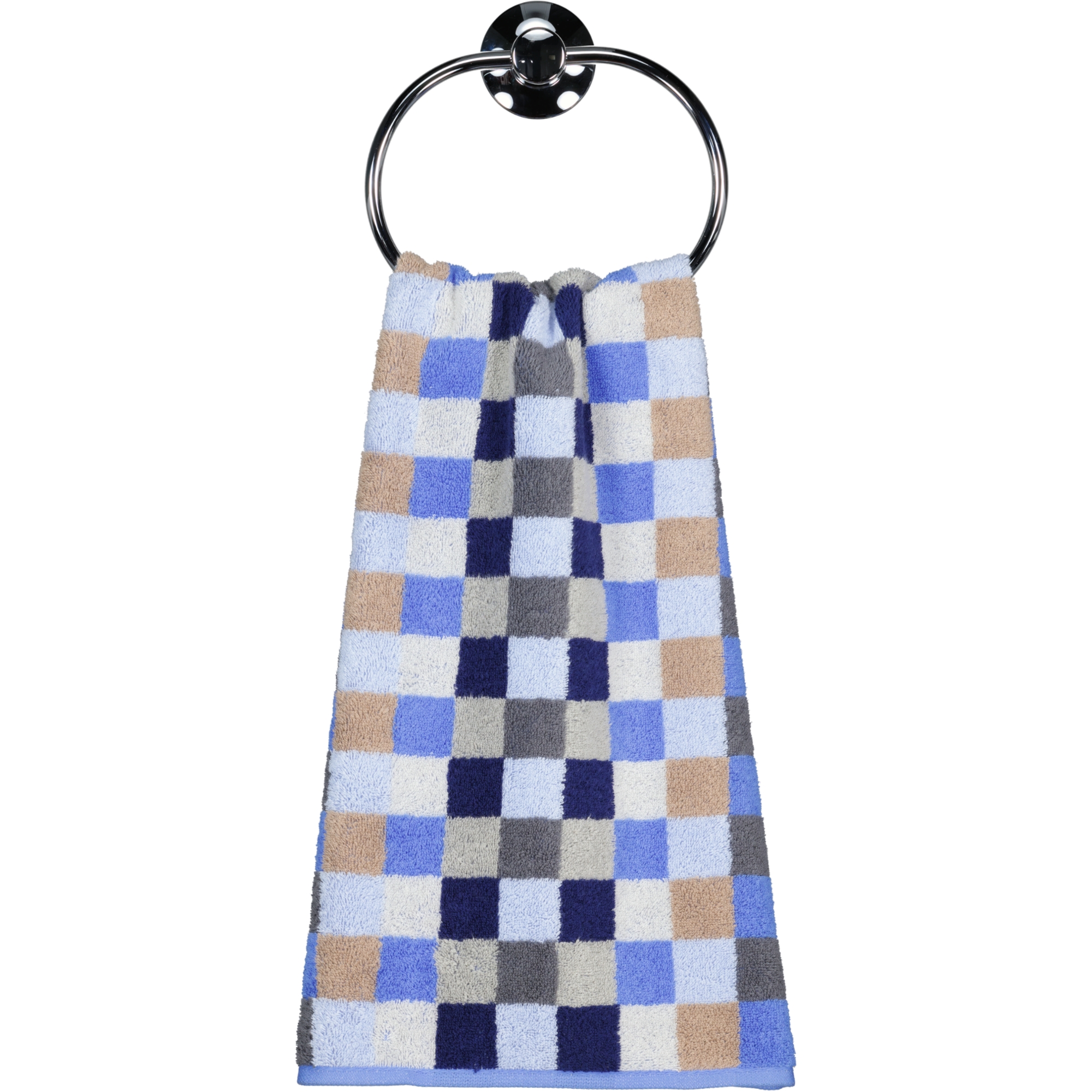Cawö - Unique Karo 942 - Farbe: saphir - 11 - Handtuch 50x100 cm