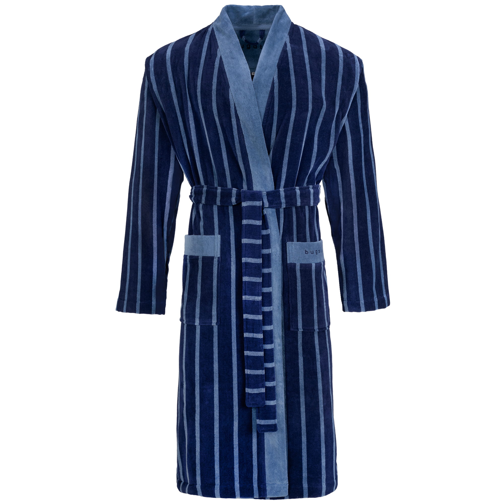 bugatti Bademäntel Herren Kimono Antonio marine blau - 0001