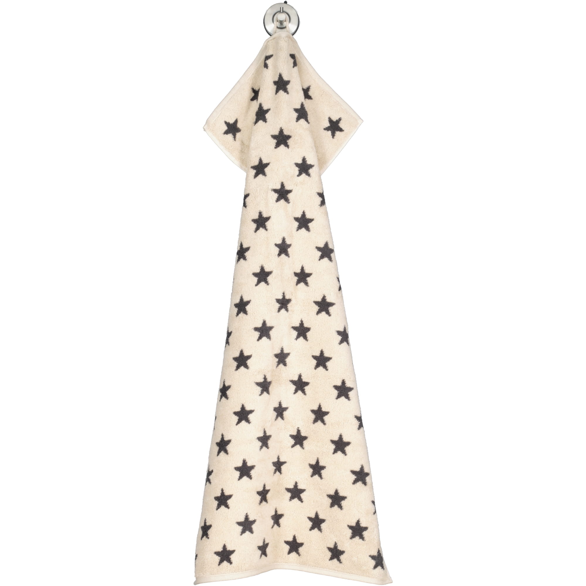 Cawö Handtücher NEW STARS Sterne klein 6261 beige/basalt - 37 - Handtuch 50x100 cm
