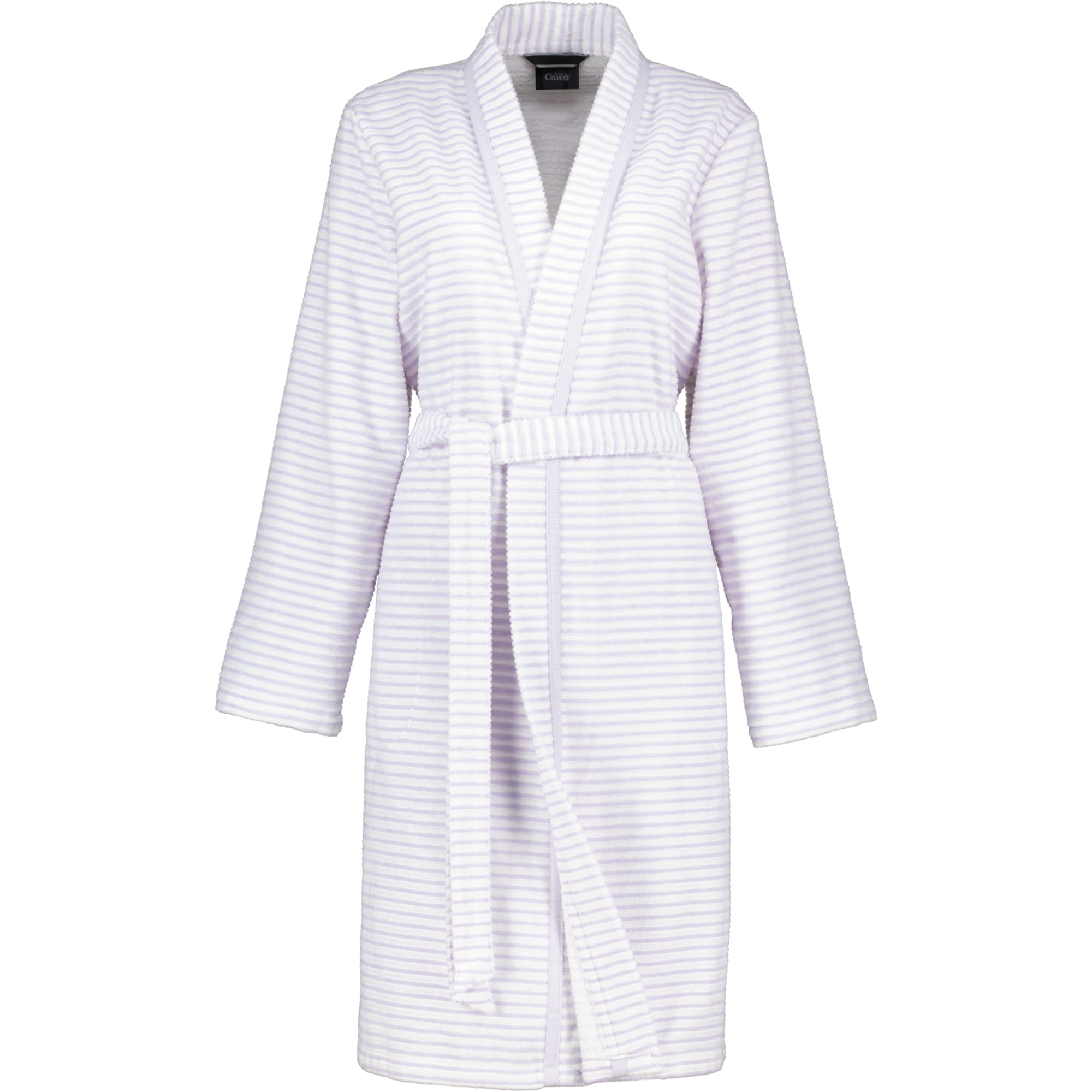 Cawö - Damen Bademantel Kurz Kimono 1214 - Farbe: flieder - 86