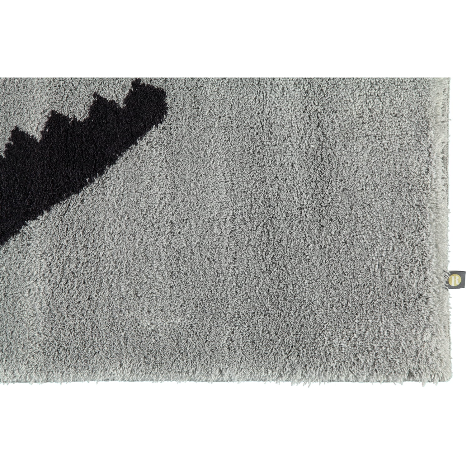 Rhomtuft - Badteppich Croc - Farbe: perlgrau/kaviar - 1212