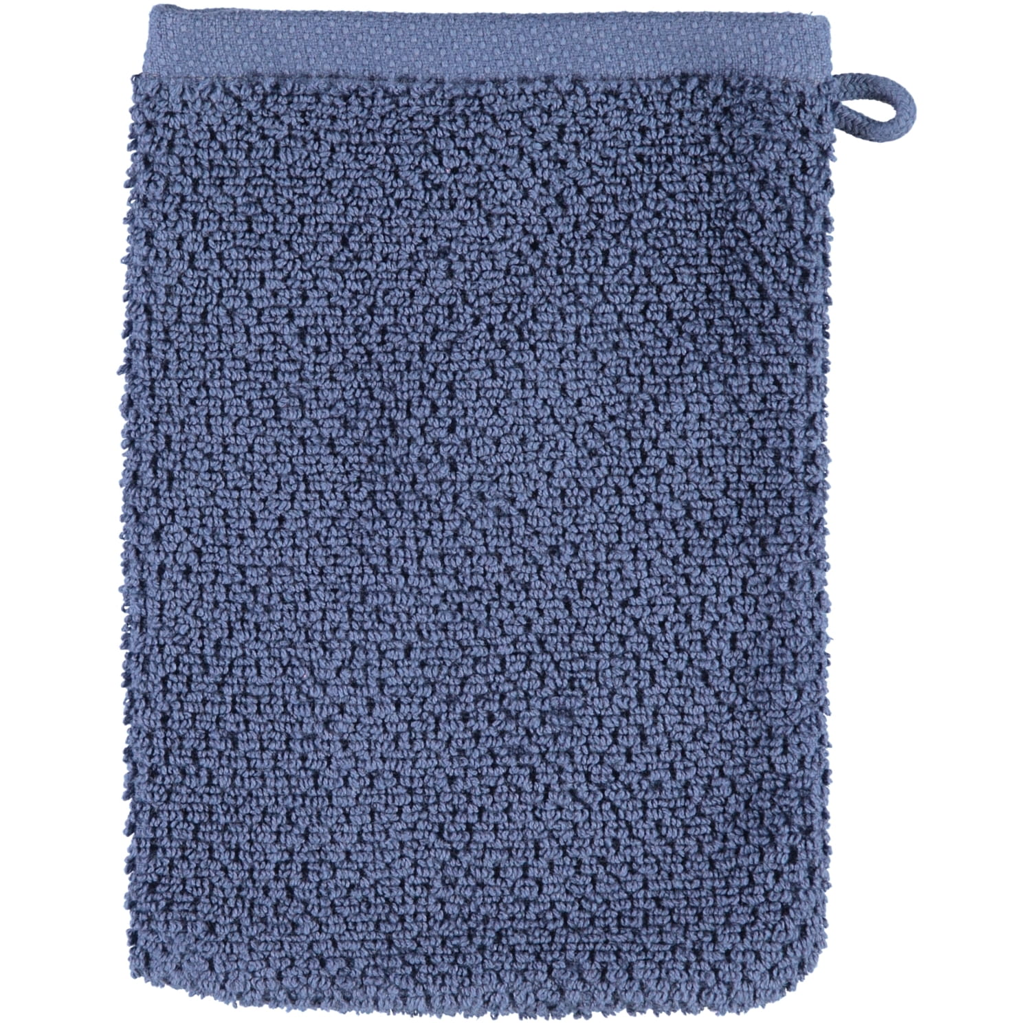 Essenza Connect Organic Uni - Farbe: blue - Waschhandschuh 16x22 cm