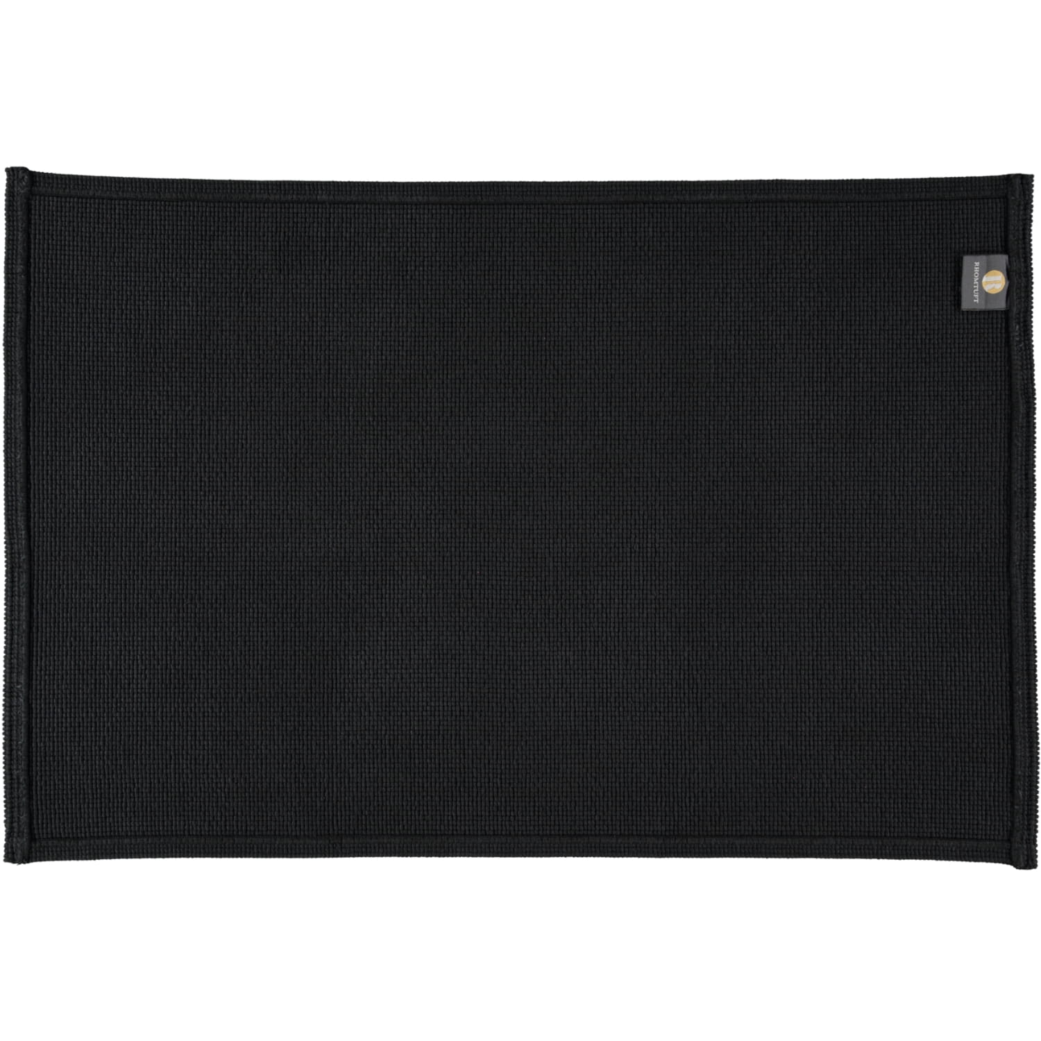 Rhomtuft - Badteppiche Plain - Farbe: schwarz - 15 - 70x120 cm