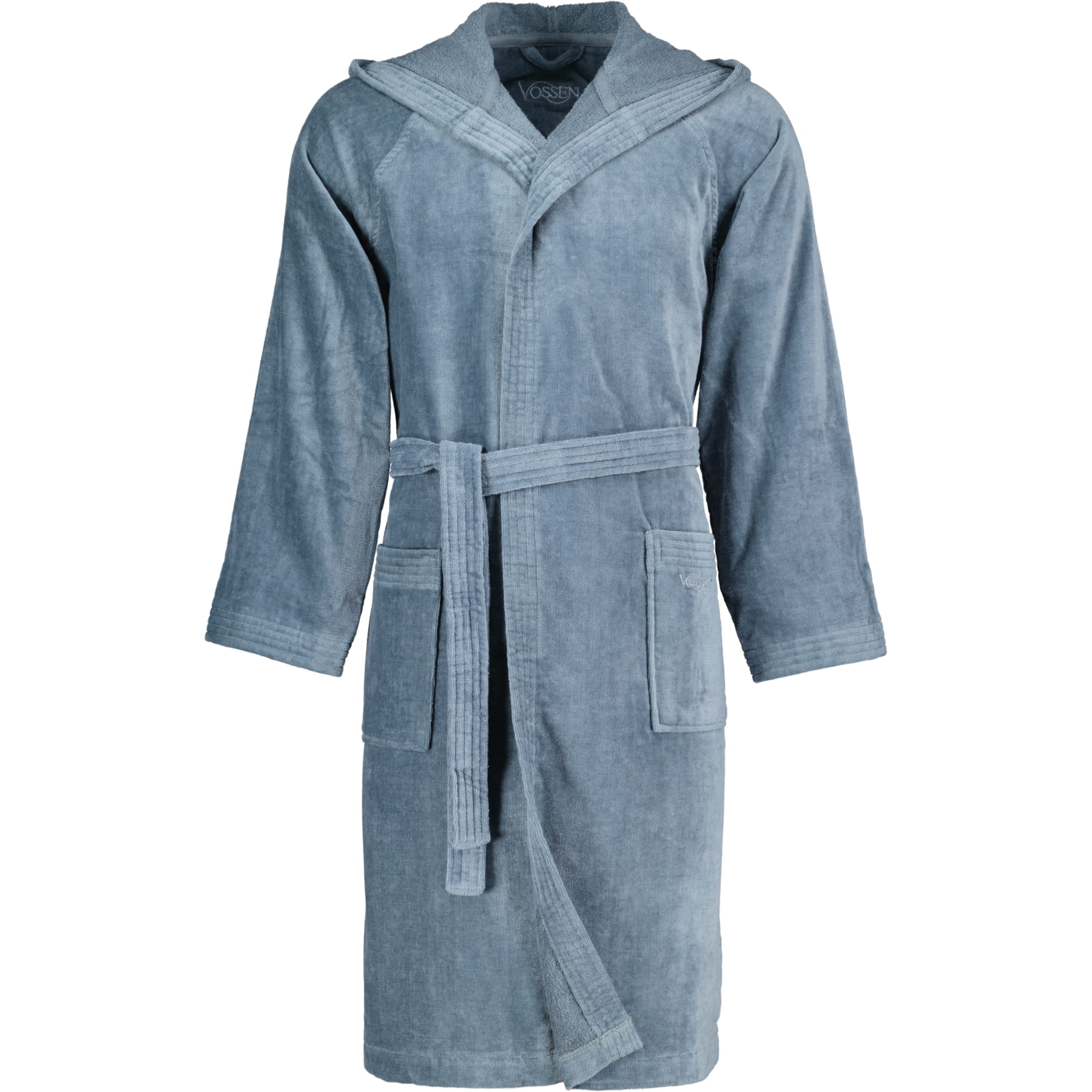 Vossen Bademäntel unisex Kurzmantel mit Kapuze Texas flanell - 7400