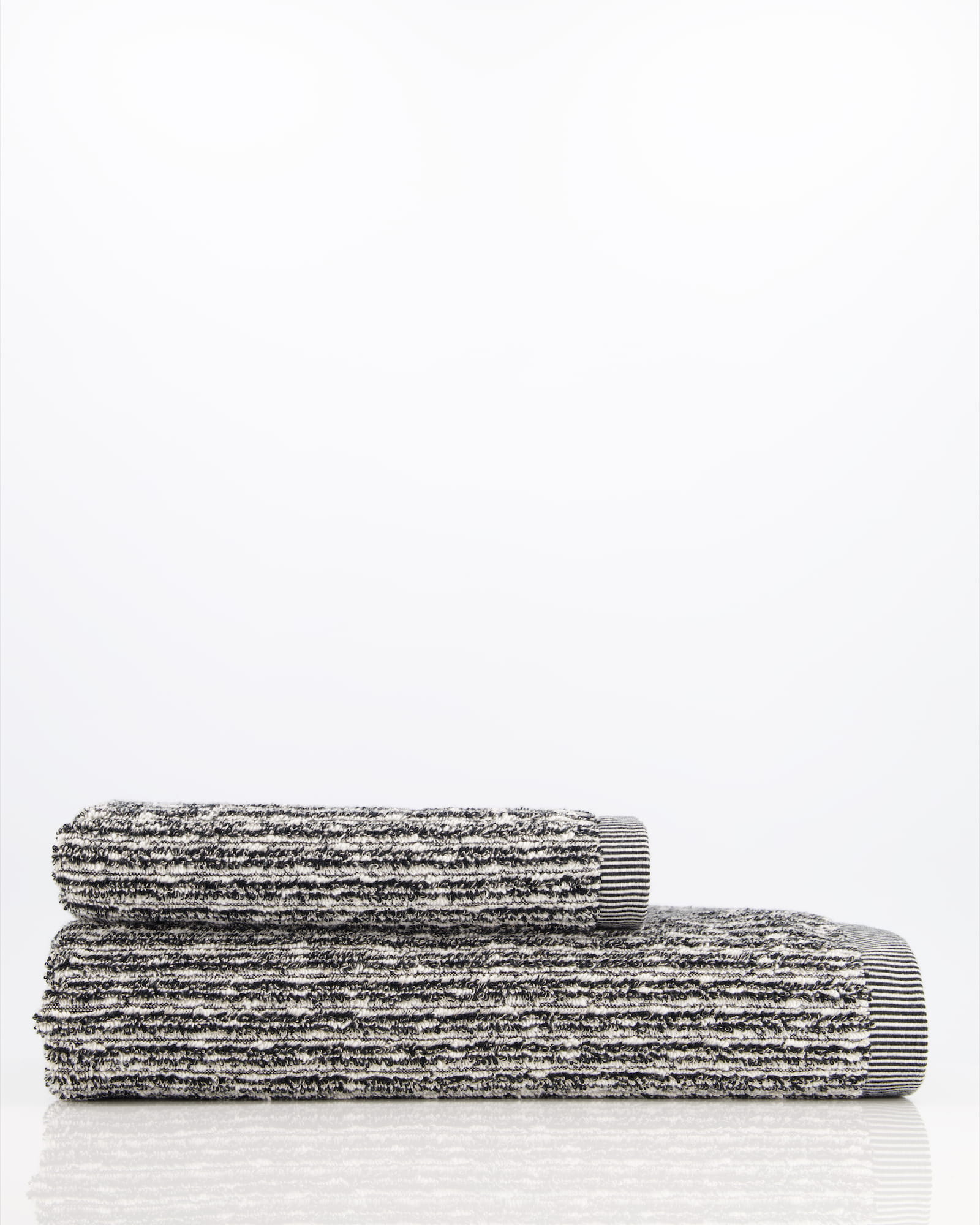Möve Handtücher Brooklyn Pinstripe nature/black - 081 - Handtuch 50x100 cm