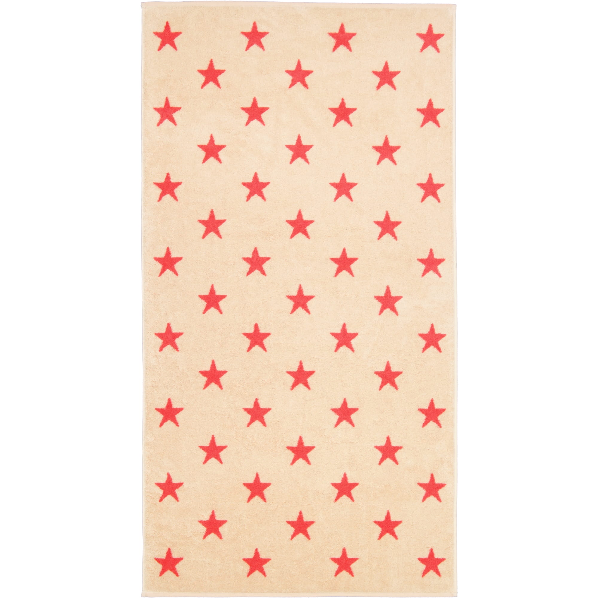 Cawö Handtücher NEW STARS Sterne groß 6260 beige/pink - 32 - Duschtuch 70x140 cm