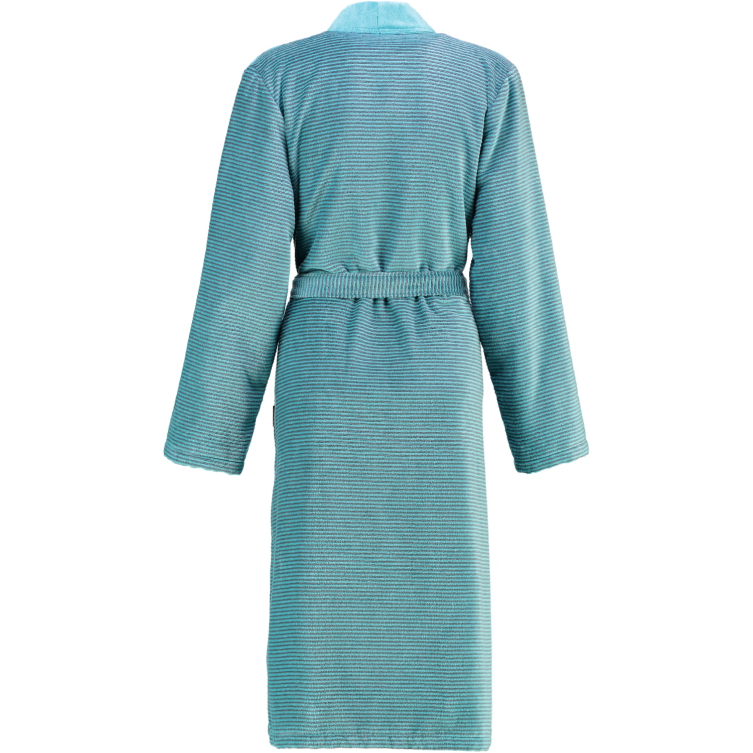 Cawö - Damen Bademantel Two-Tone Kimono 6431- Farbe: türkis - 47