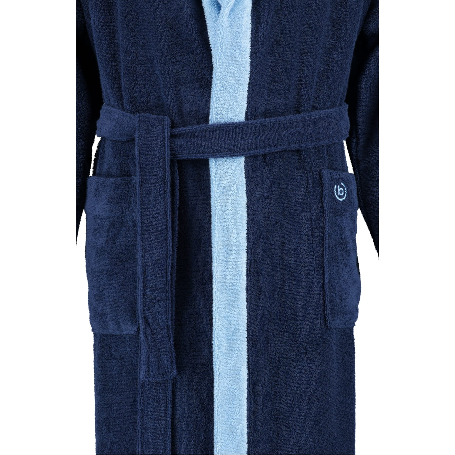 bugatti Herren Bademantel Kapuze Stefano - Farbe: marine blau - 493