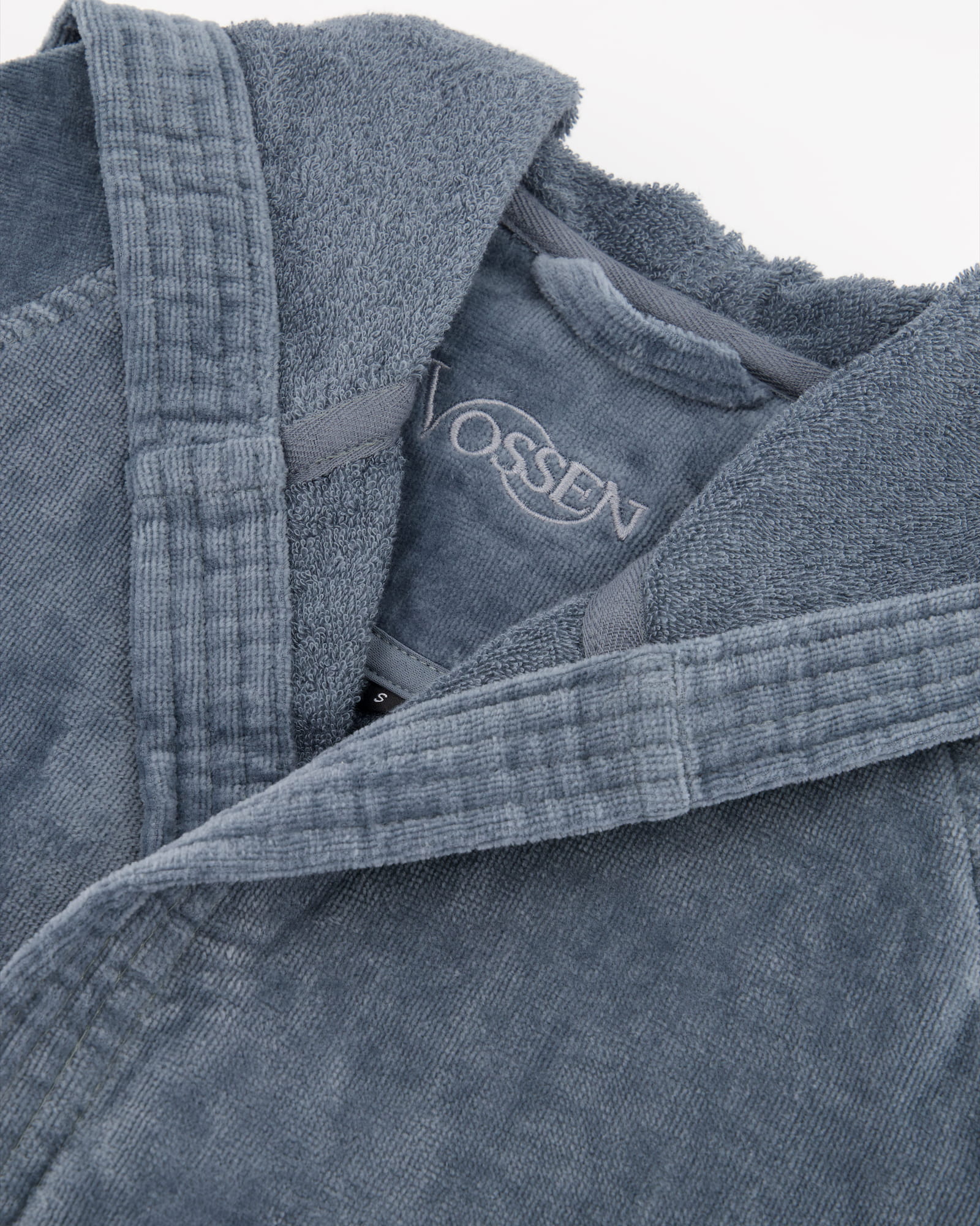 Vossen Bademäntel unisex Kurzmantel mit Kapuze Texas flanell - 7400
