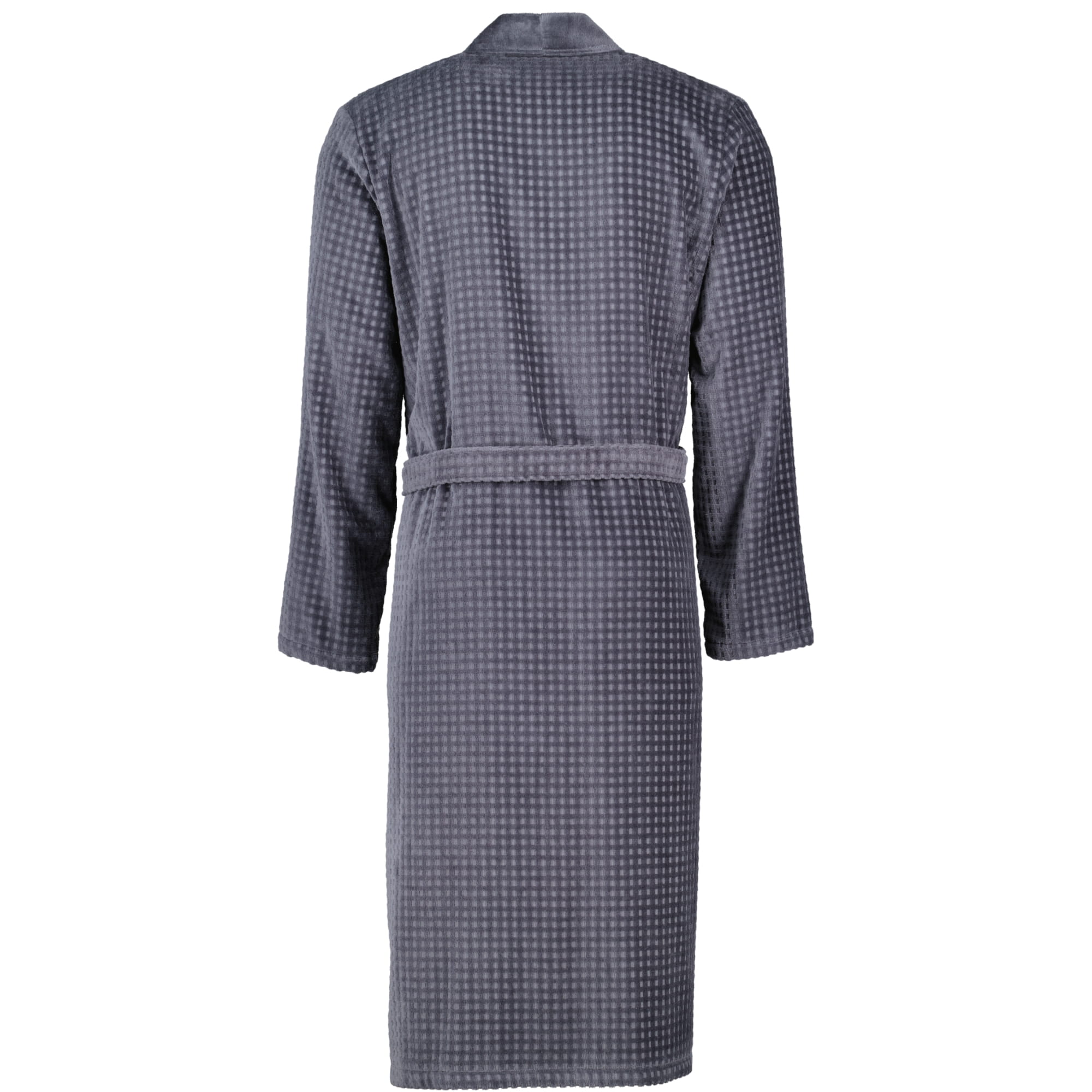 Cawö Herren Bademantel Kimono 3714 - Farbe: anthrazit - 774 - L