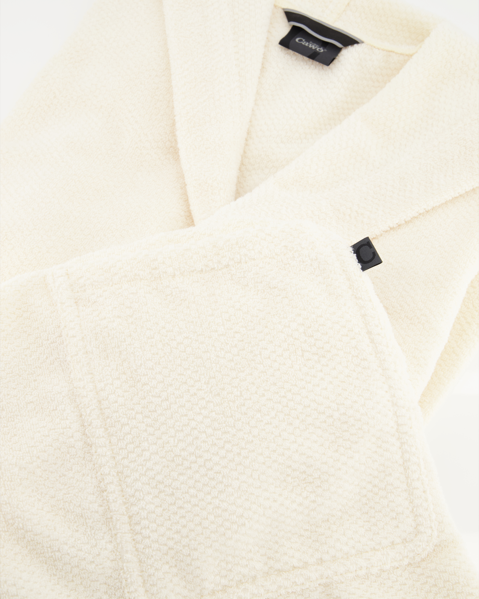 Cawö Herren Bademantel Kapuze Pure 5623 - Farbe: natur - 356
