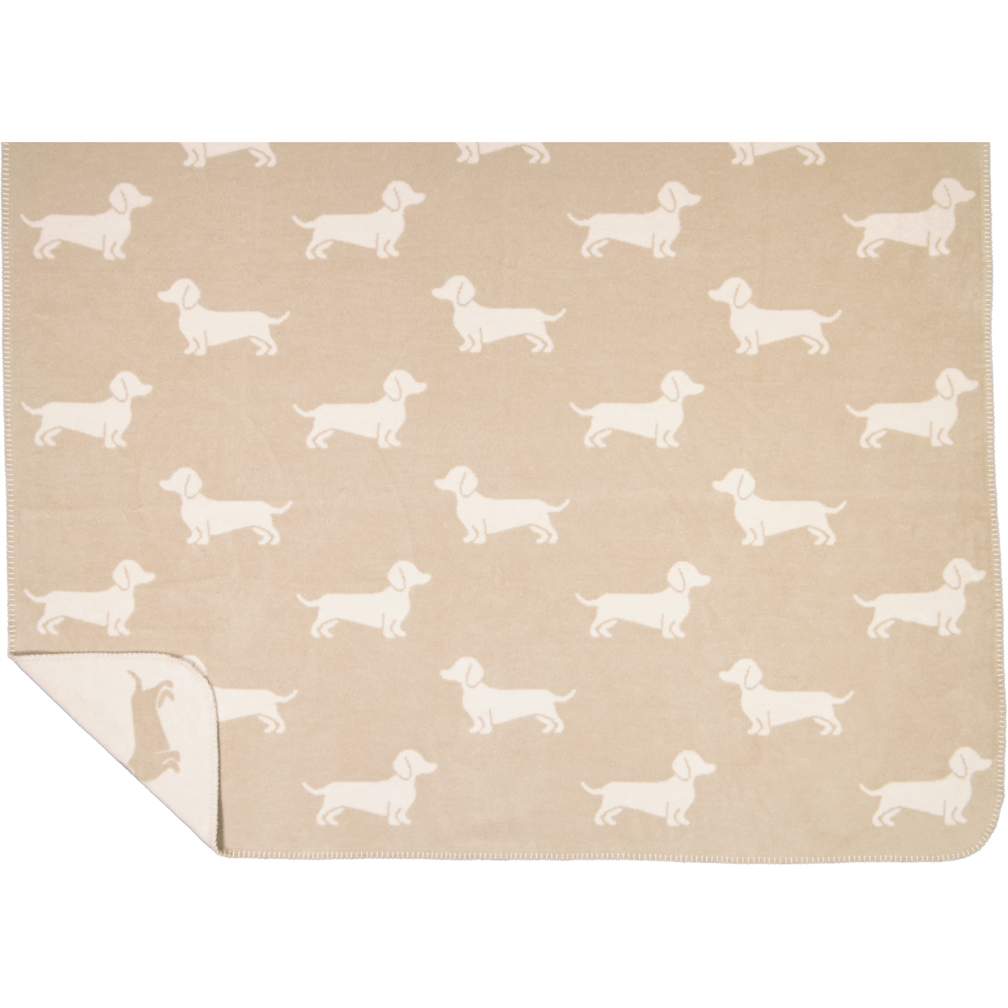 Cawö Wohndecken WE LOVE DOGS 62460 natur/beige - 33 - 150x200 cm