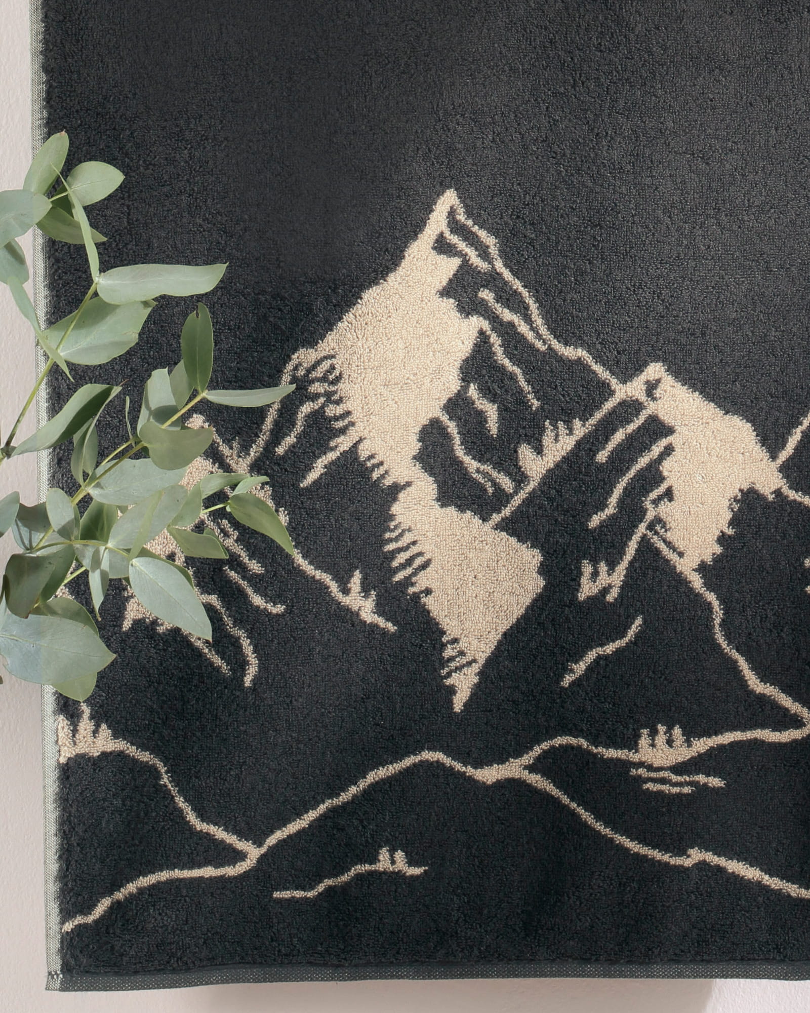 Cawö Handtücher Alpenchic Edition Berge 6269 granit - 73 - Gästetuch 30x50 cm
