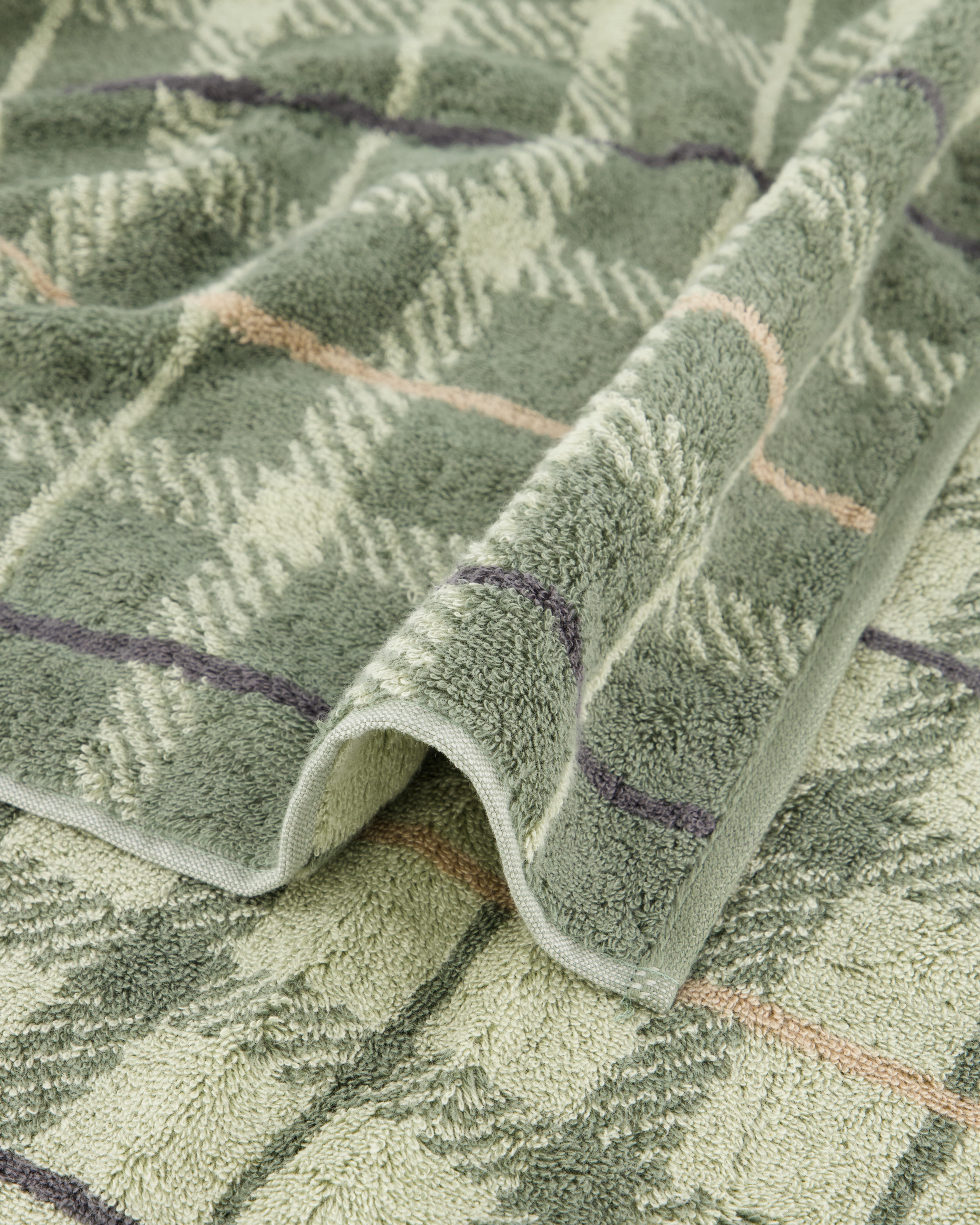 JOOP! Handtücher Contour Checked 1715 Oliv - 47