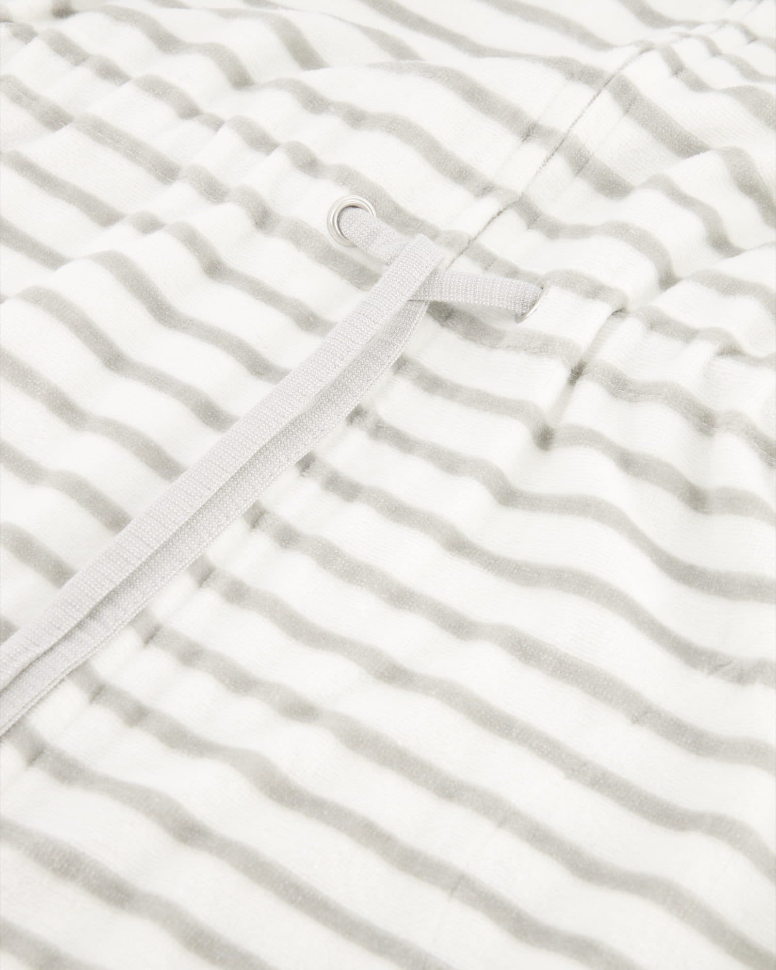 Cawö - Damen Bademantel Reißverschluss Breton 6597 - Farbe: silber - 76