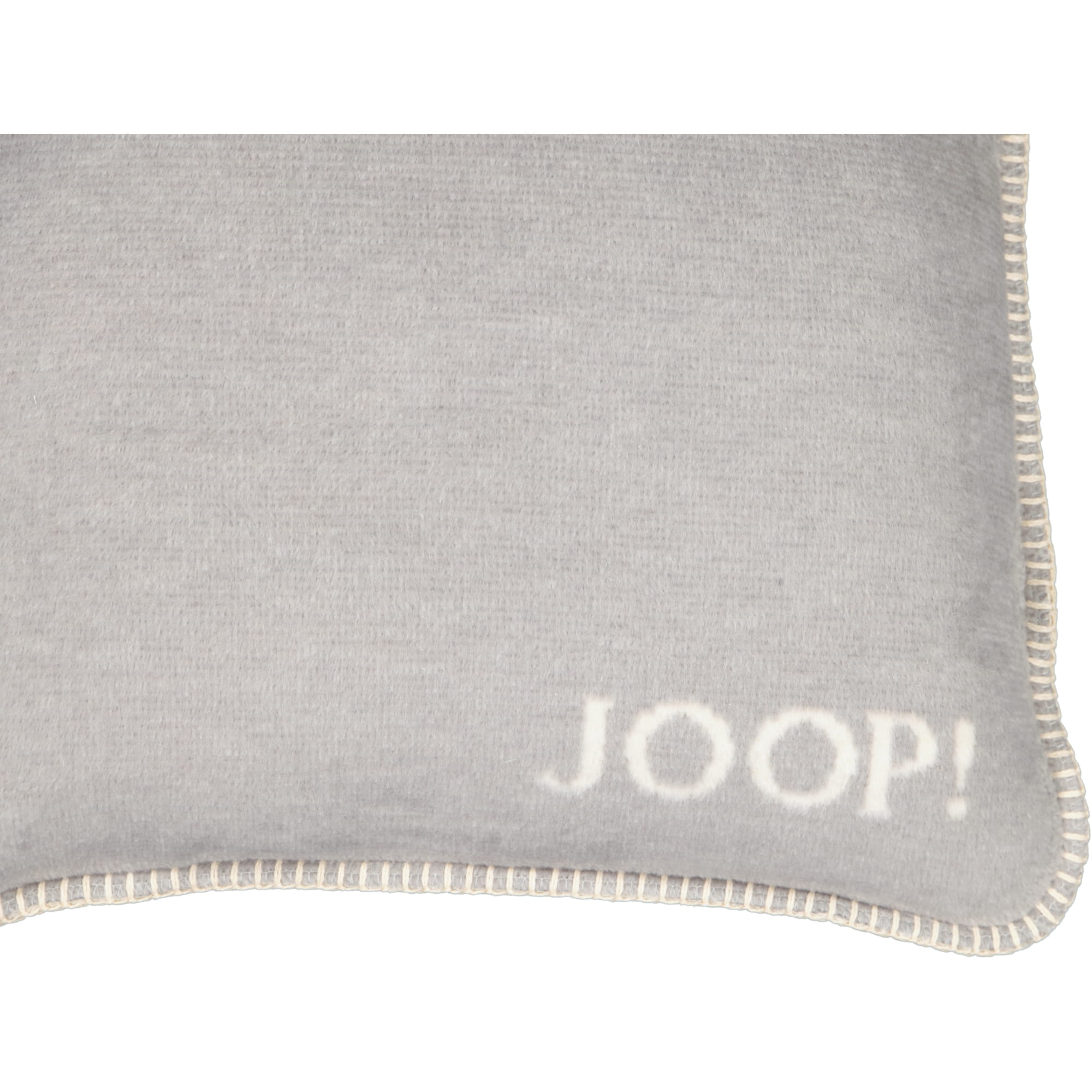 JOOP! Kissenhülle Melange-Doubleface - Größe: 50x50 cm - Farbe: Silber-Natur