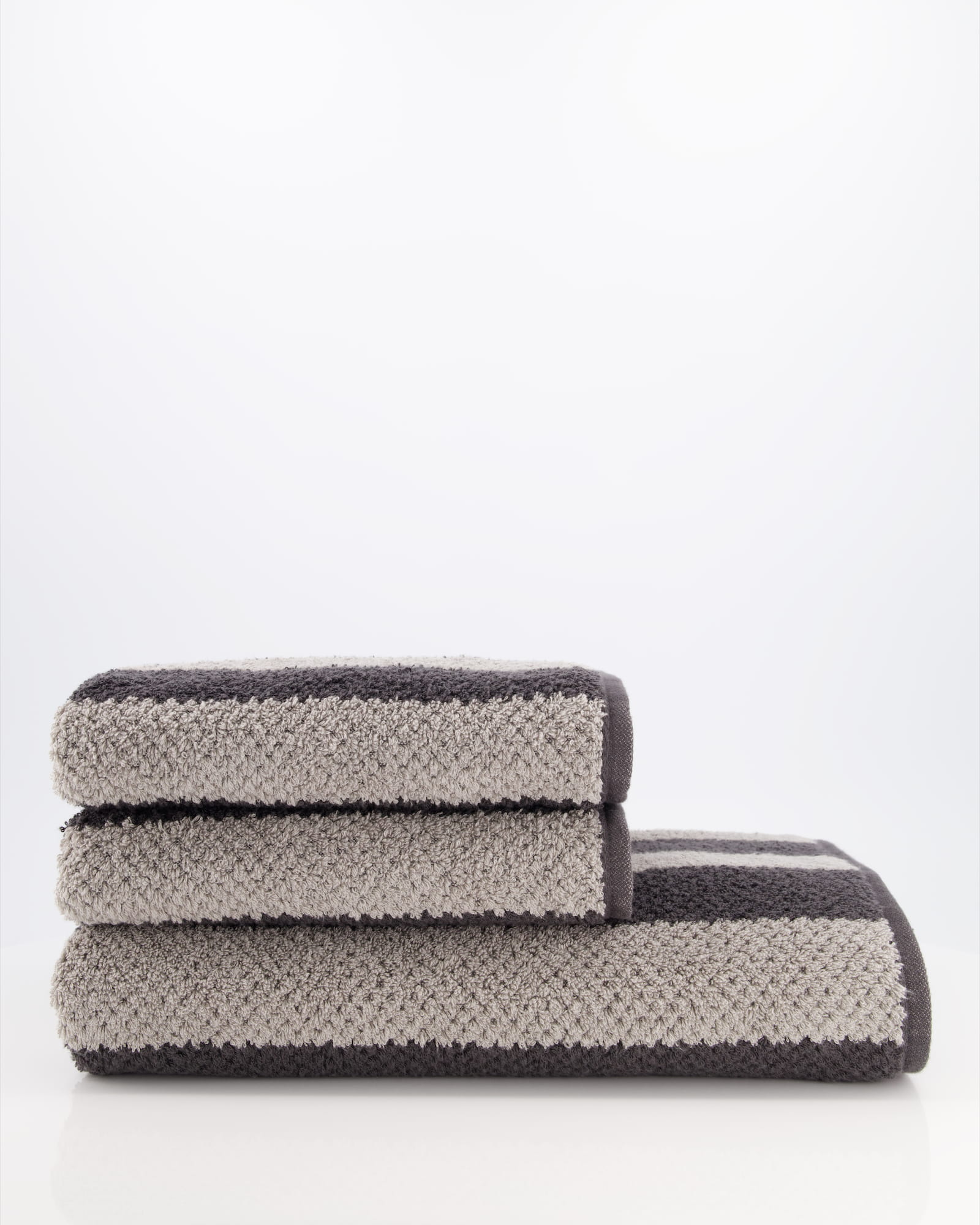 Cawö Handtücher Pure Stripes 6502 basalt - 77
