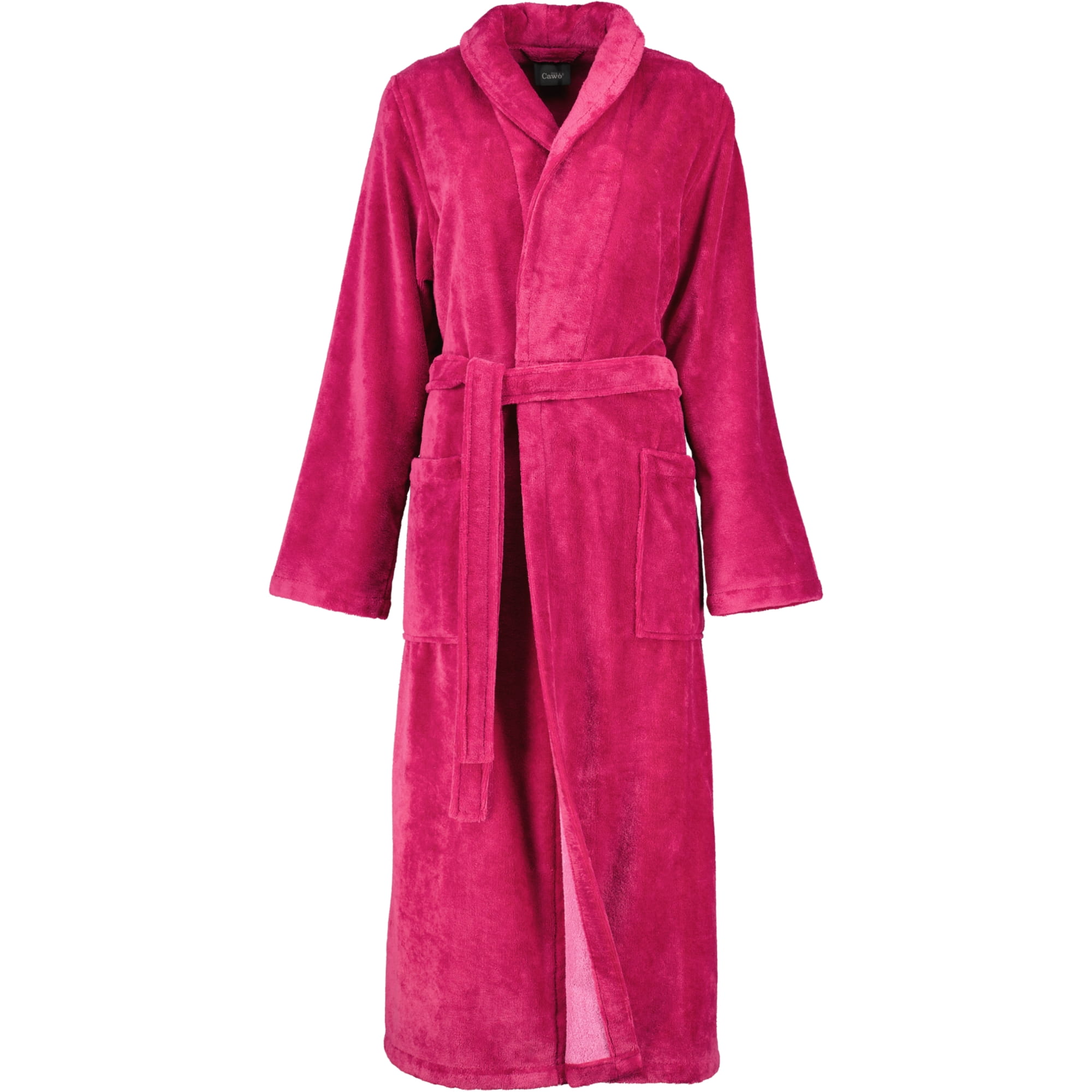 Cawö Home Damen Bademantel Schalkragen 806 - Farbe: beere - 22