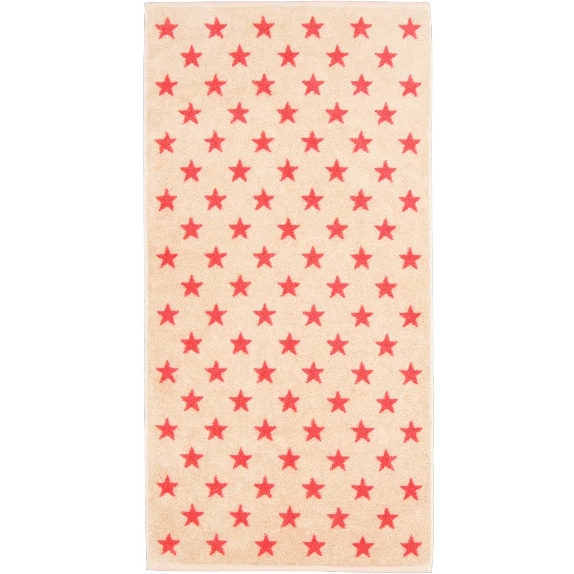 Cawö Handtücher NEW STARS Sterne klein 6261 beige/pink - 32 - Handtuch 50x100 cm