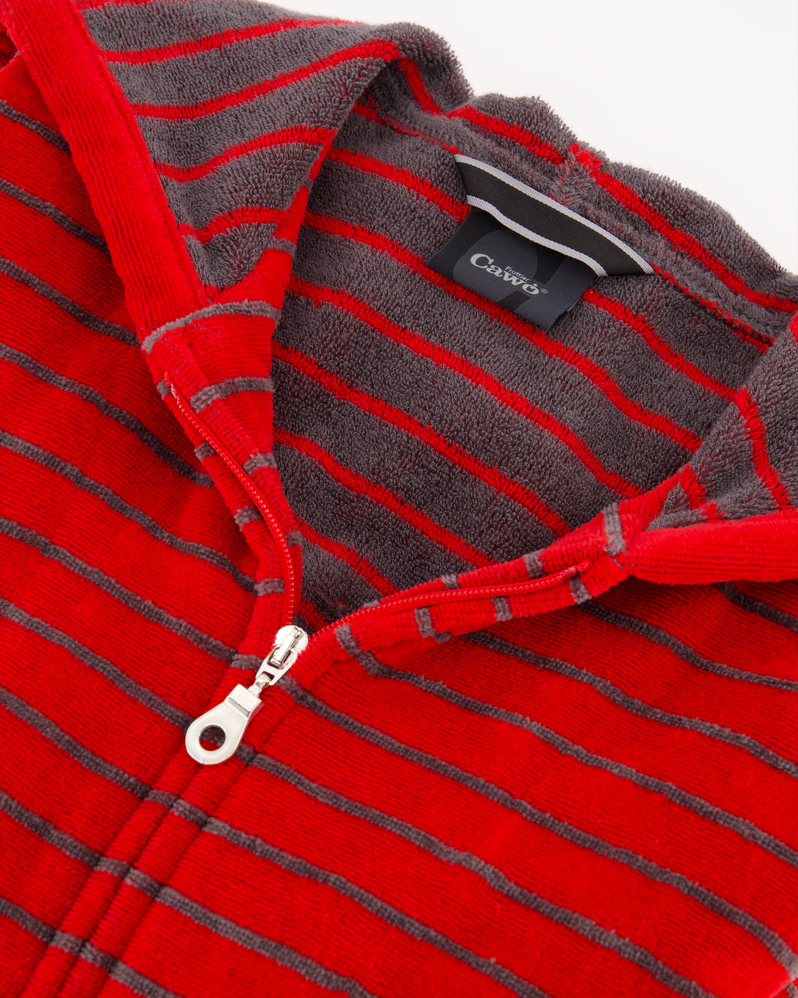 Cawö Bademäntel Damen Kapuze Shades 1492 rot - 27