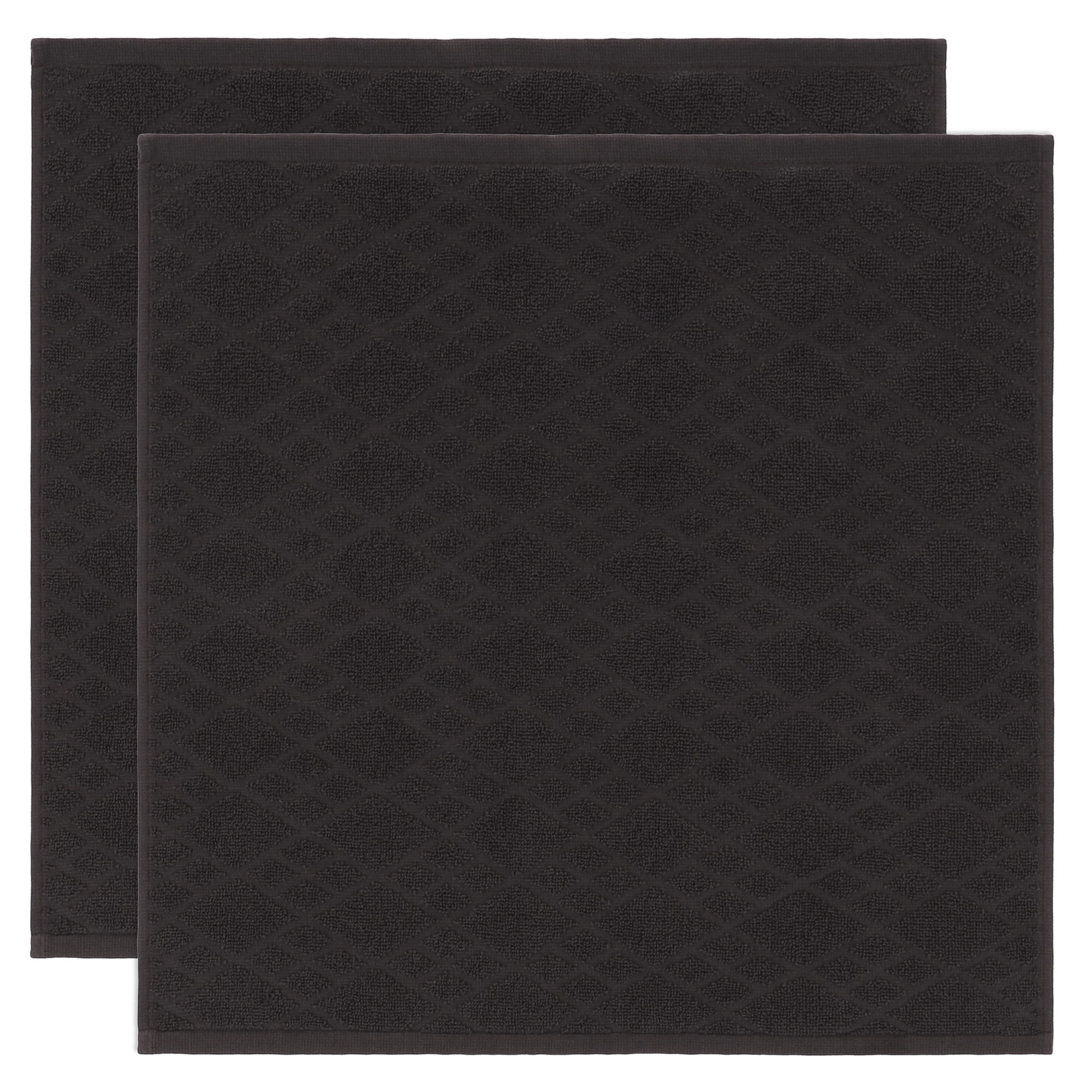 Vossen Küchenhandtücher Urban Grid 2er Set granit - 7770 - 50x50 cm